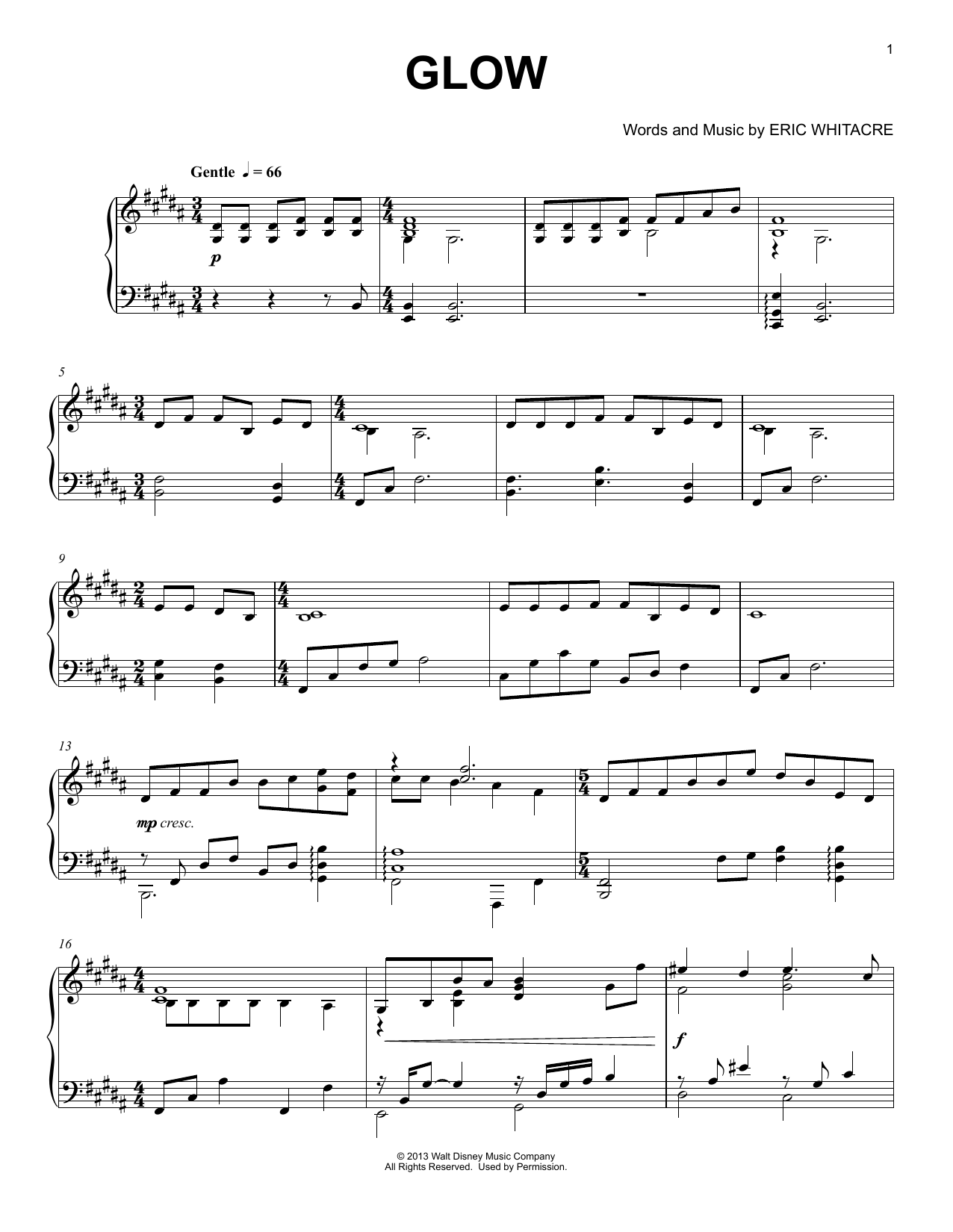 Glow: Piano Solo