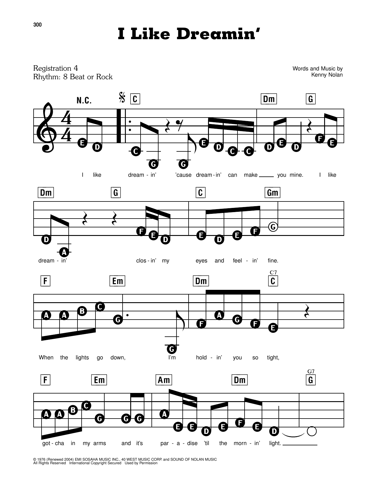 I Like Dreamin': E-Z Play Today