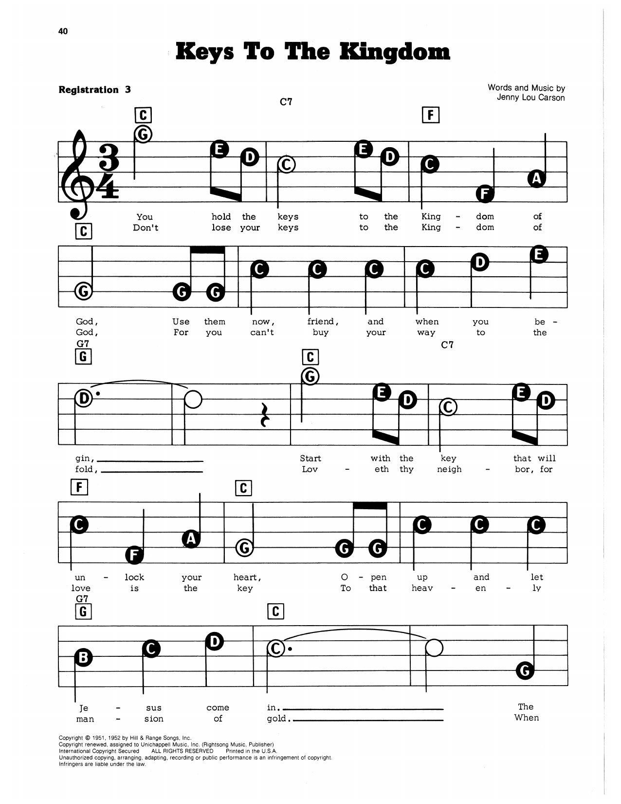 The Keys To The Kingdom: E-Z Play Today