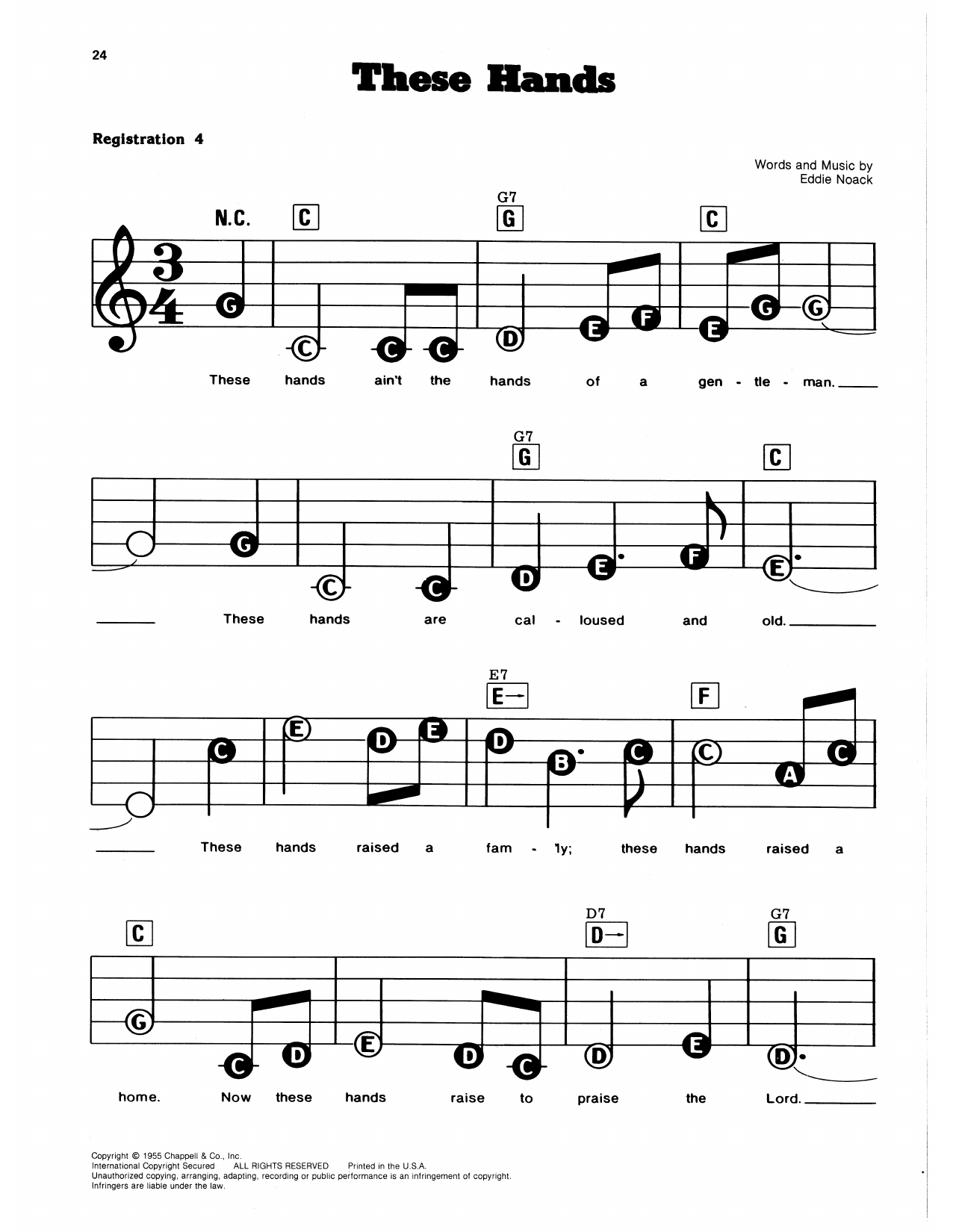 These Hands: E-Z Play Today
