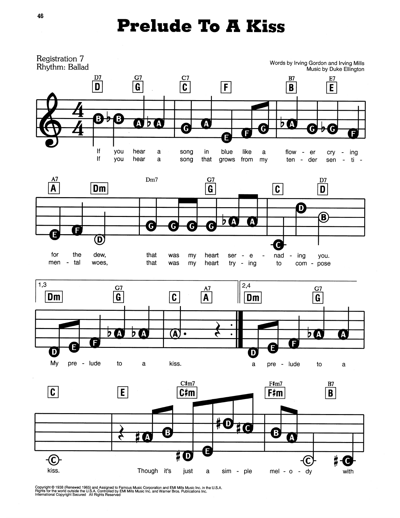 Prelude To A Kiss: E-Z Play Today