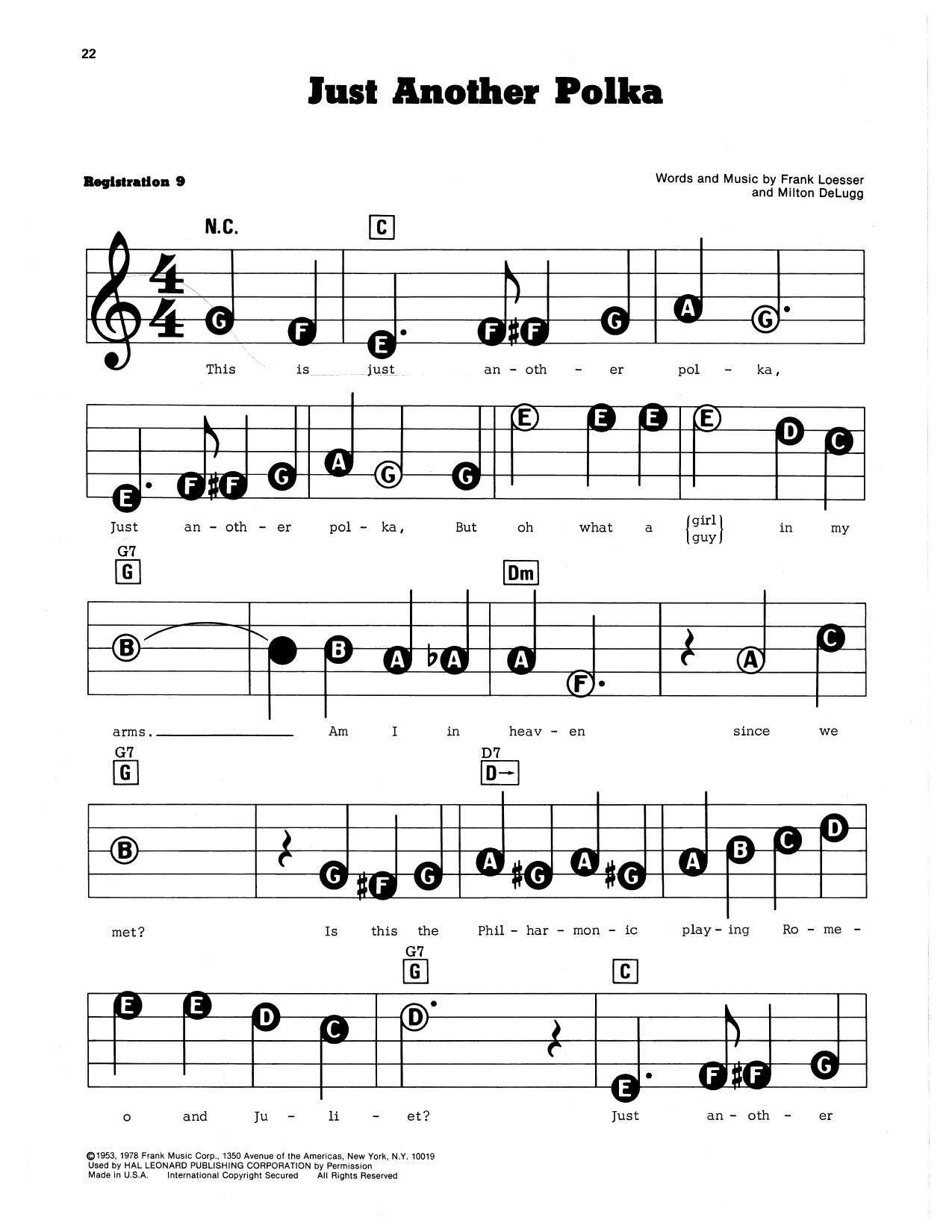 Just Another Polka: E-Z Play Today