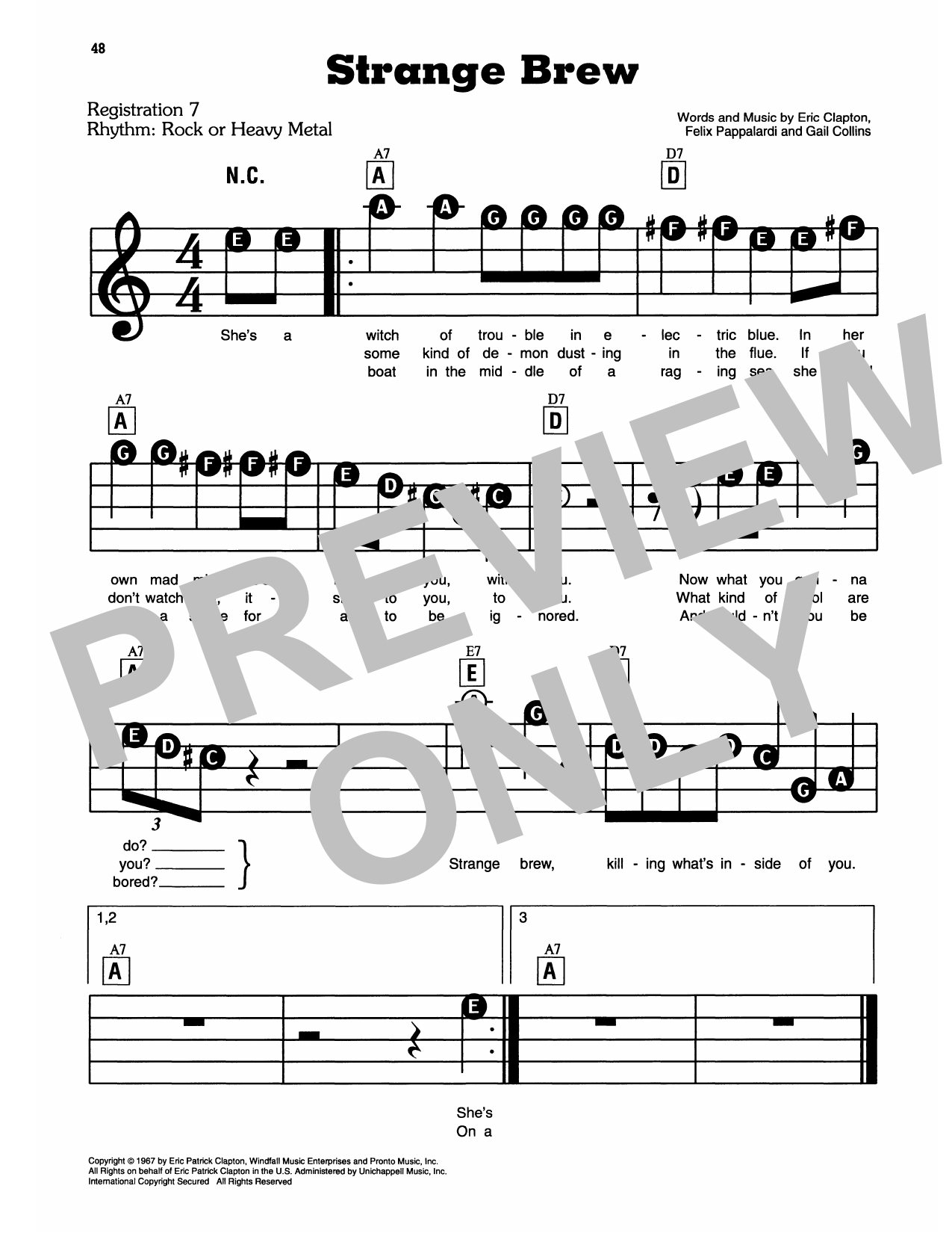 Strange Brew: E-Z Play Today