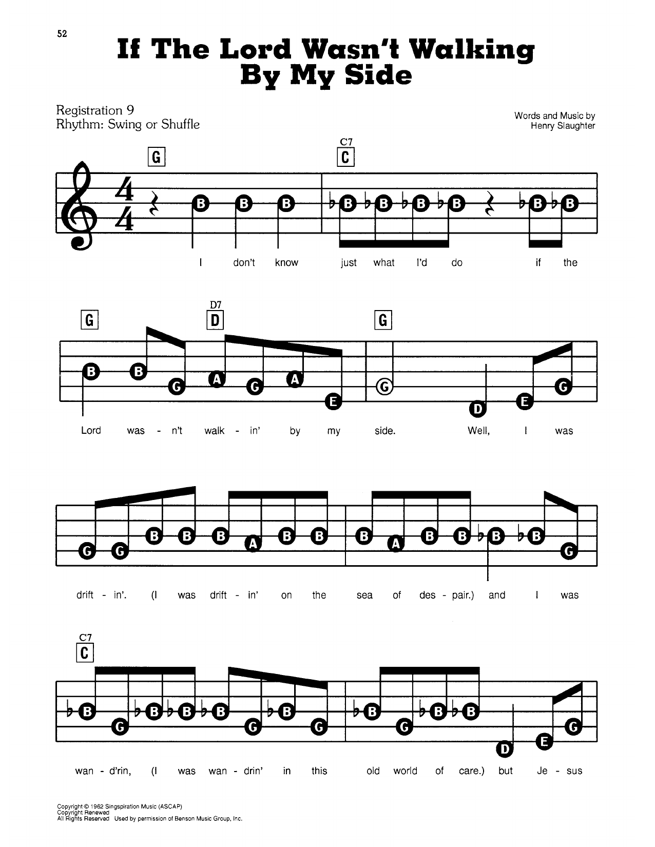 If The Lord Wasn't Walking By My Side: E-Z Play Today