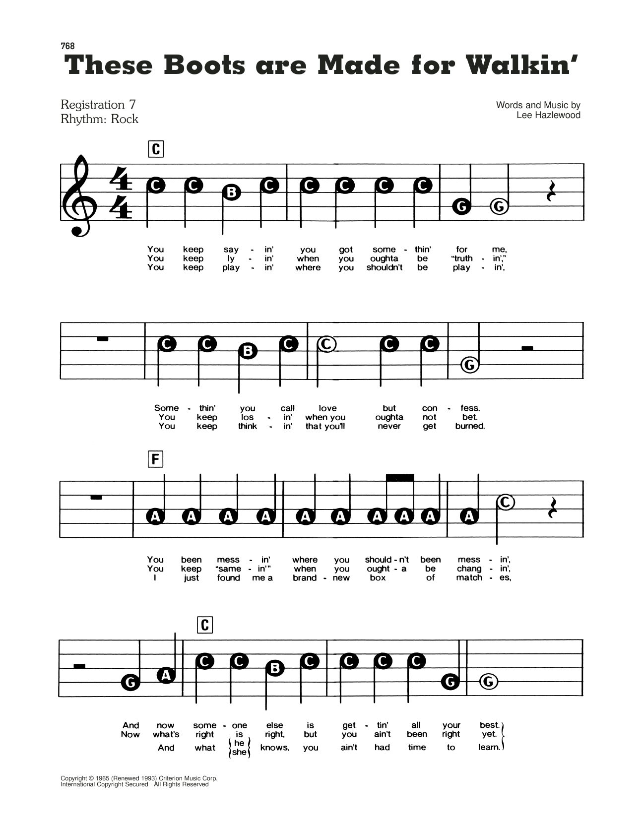These Boots Are Made For Walkin': E-Z Play Today