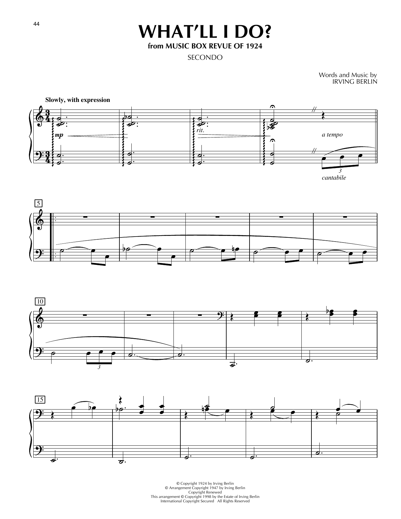 What'll I Do? (from The Great Gatsby)