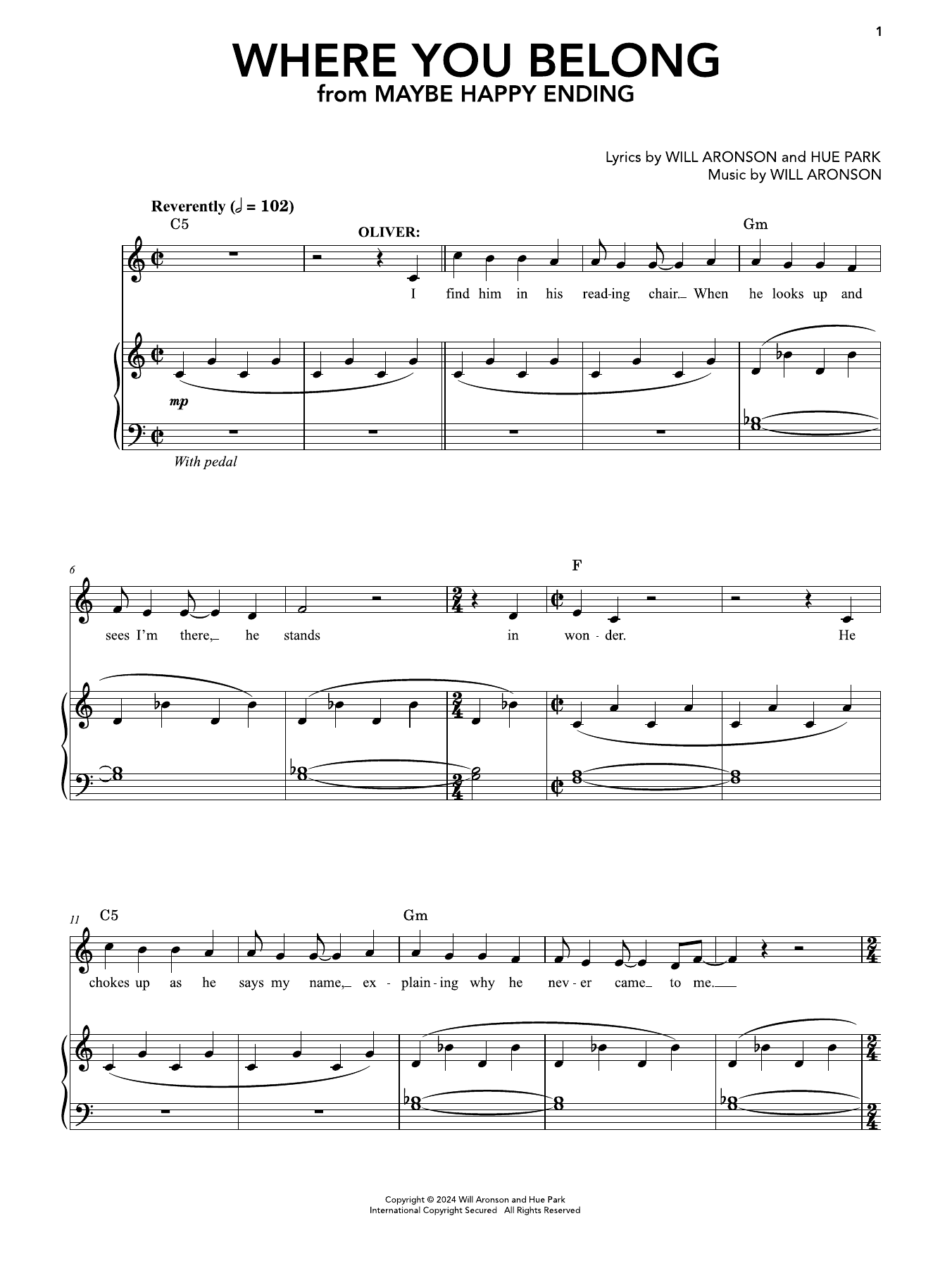 Where You Belong (from Maybe Happy Ending) by Hue Park & Will Aronson ...