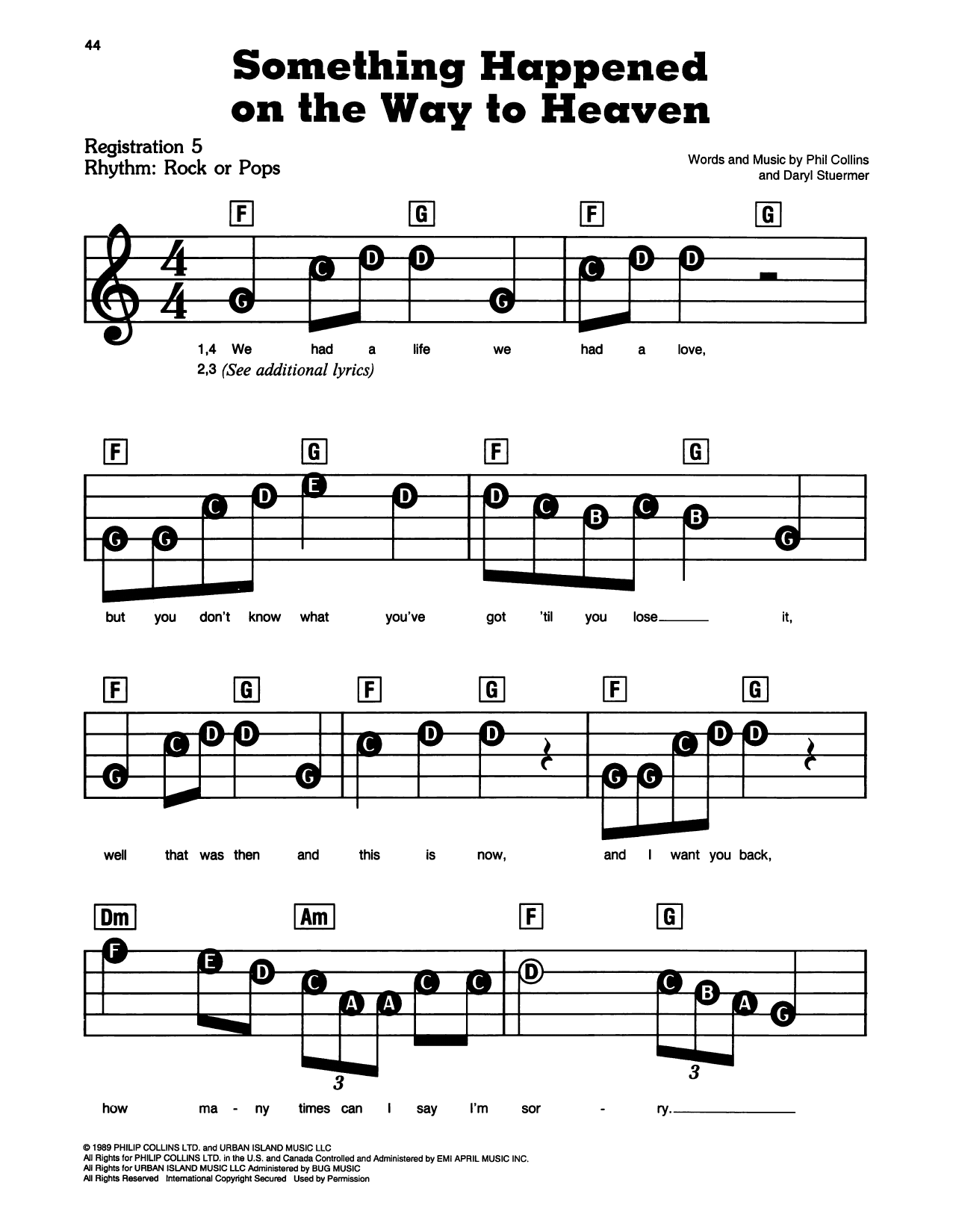 Something Happened On The Way To Heaven: E-Z Play Today