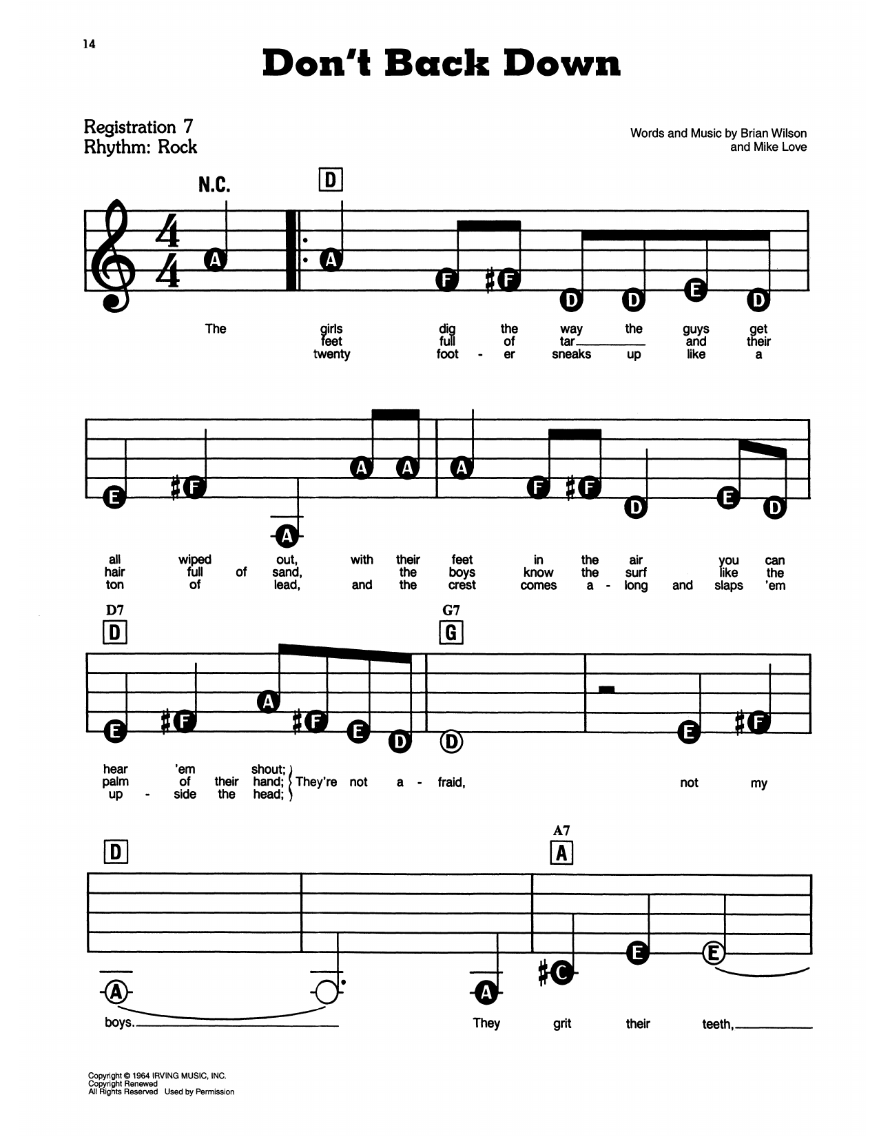 Don't Back Down: E-Z Play Today