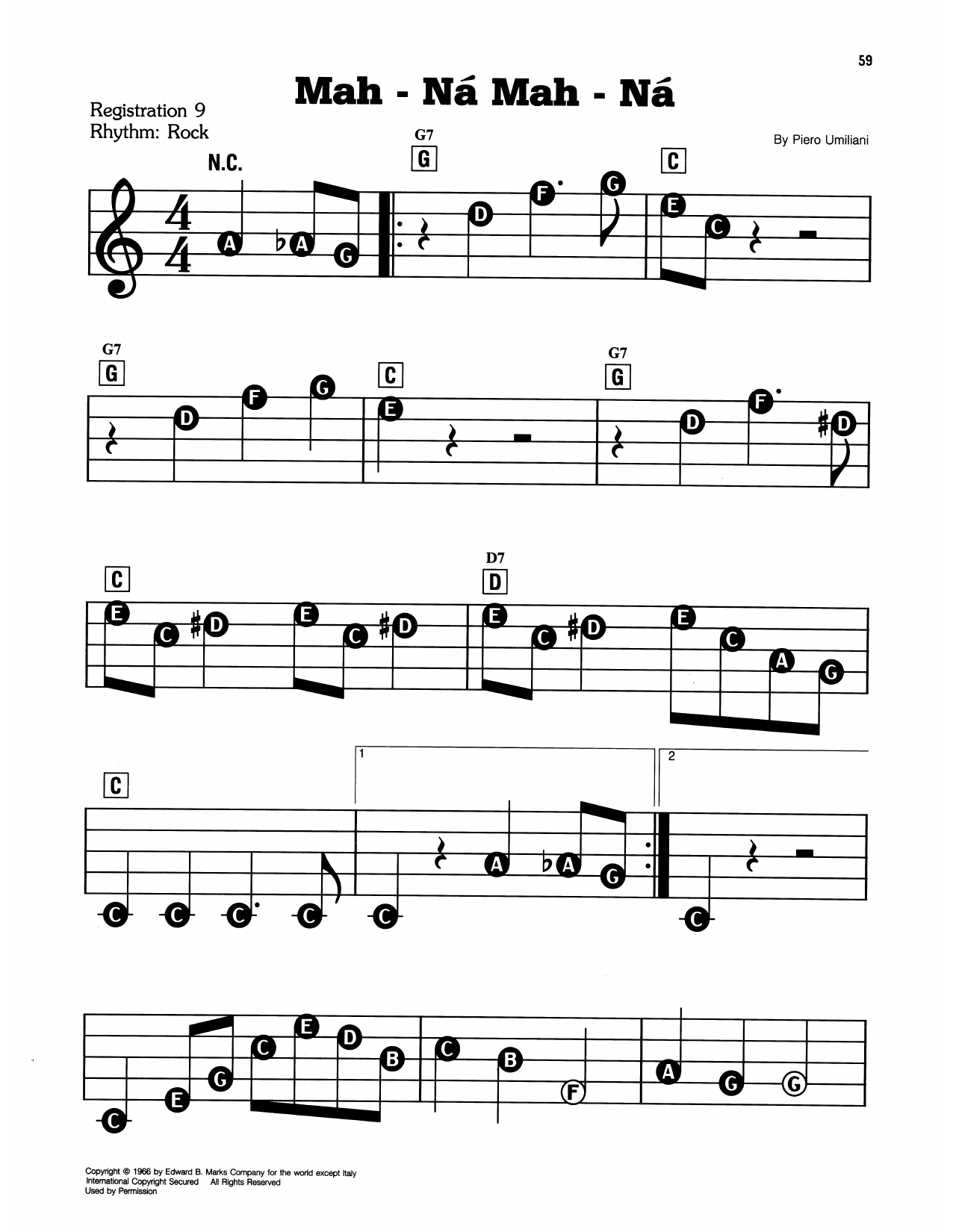 Mah-Na Mah-Na (from The Muppets): E-Z Play Today