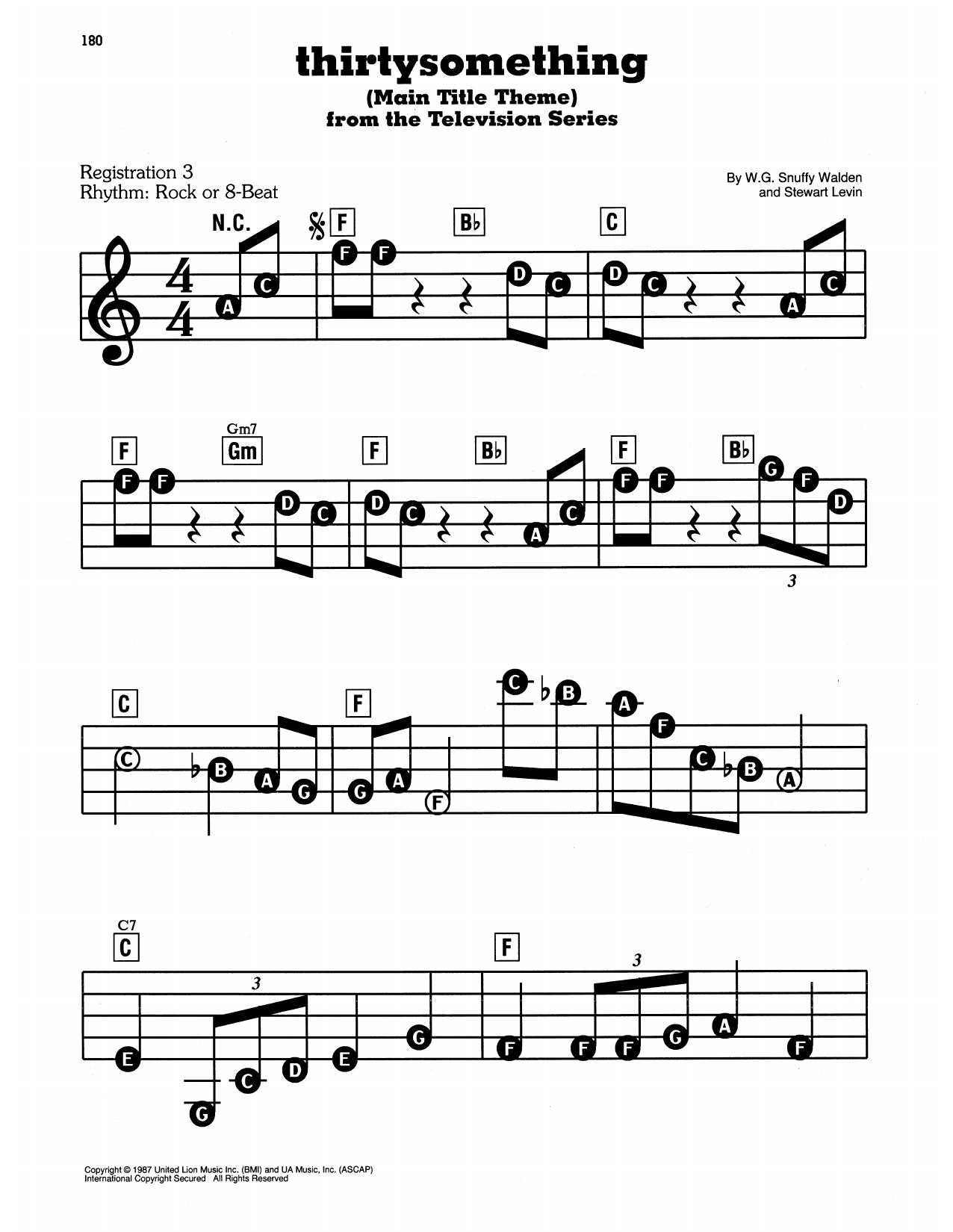 Thirtysomething (Main Title Theme): E-Z Play Today