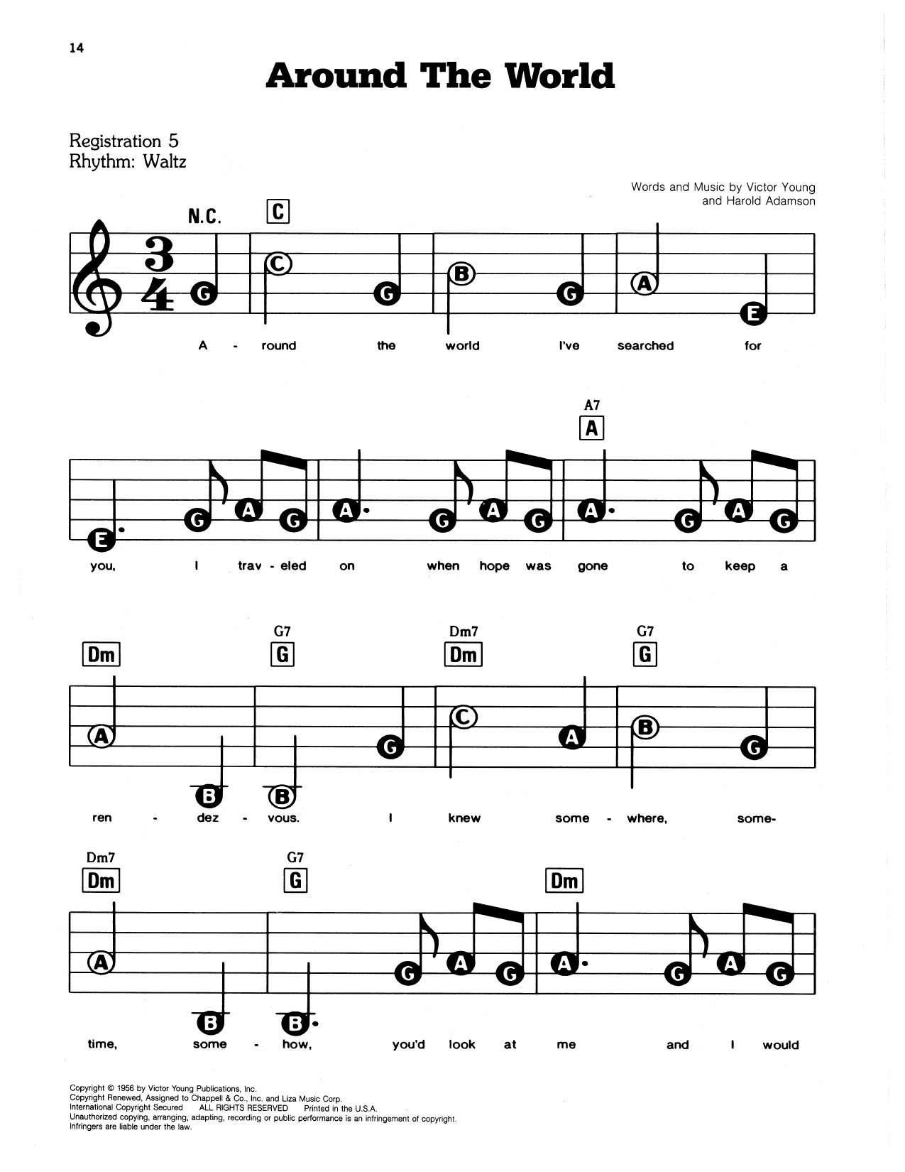 Around The World: E-Z Play Today