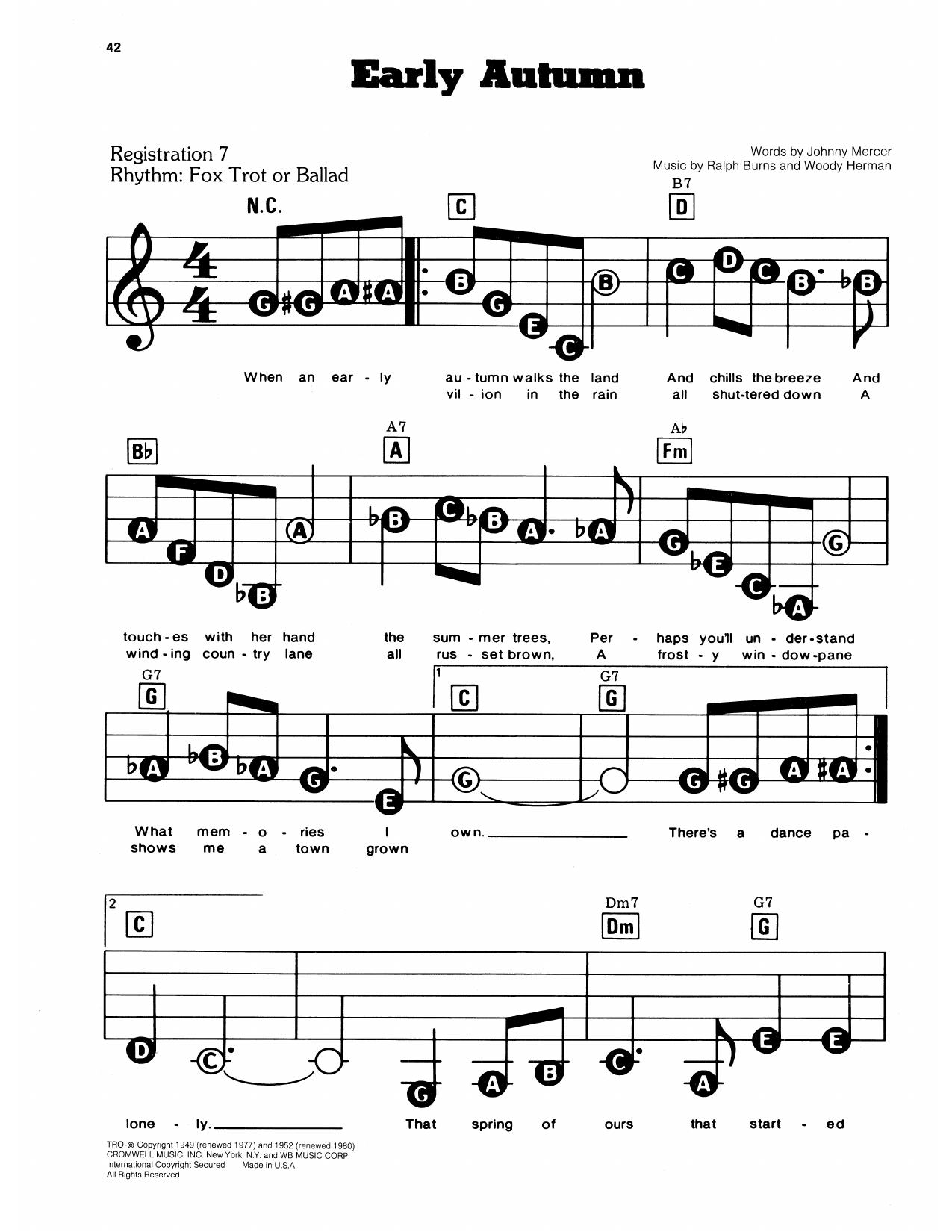 Early Autumn: E-Z Play Today