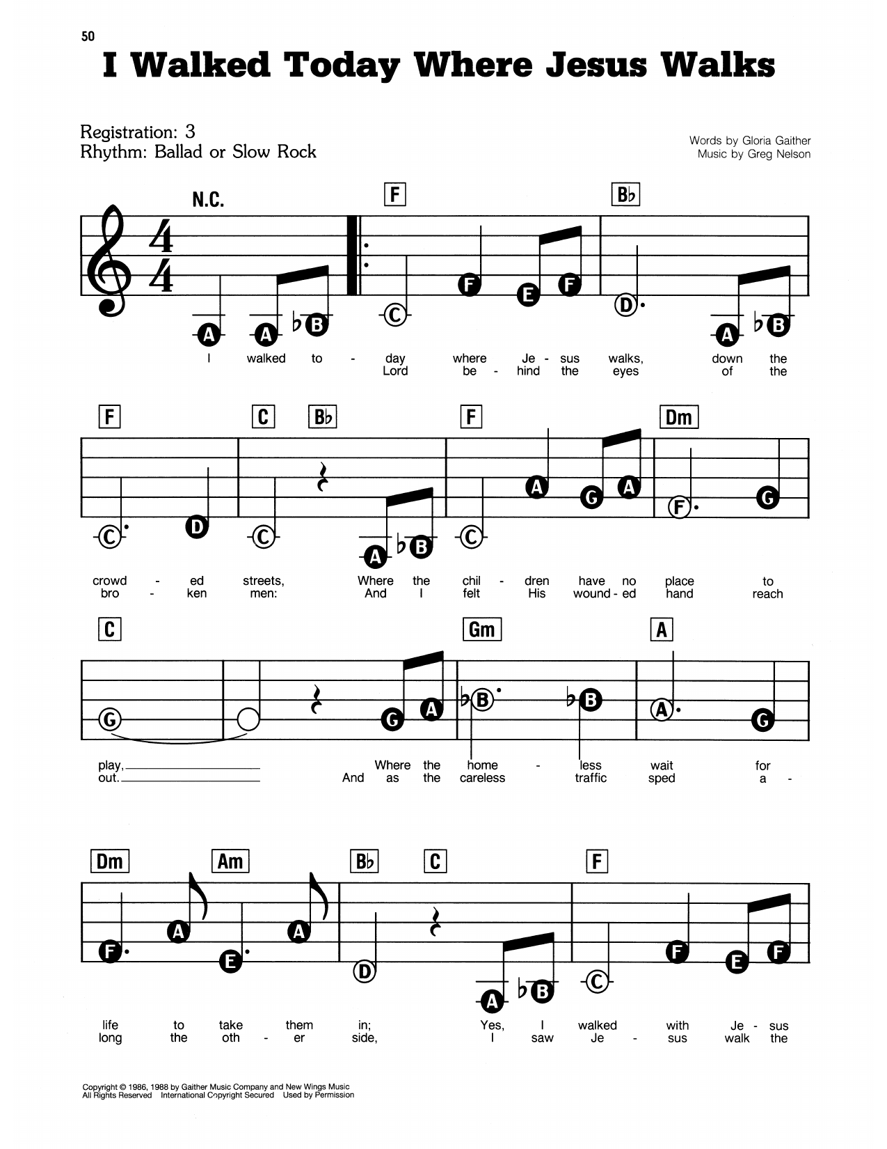 I Walked Today Where Jesus Walked: E-Z Play Today