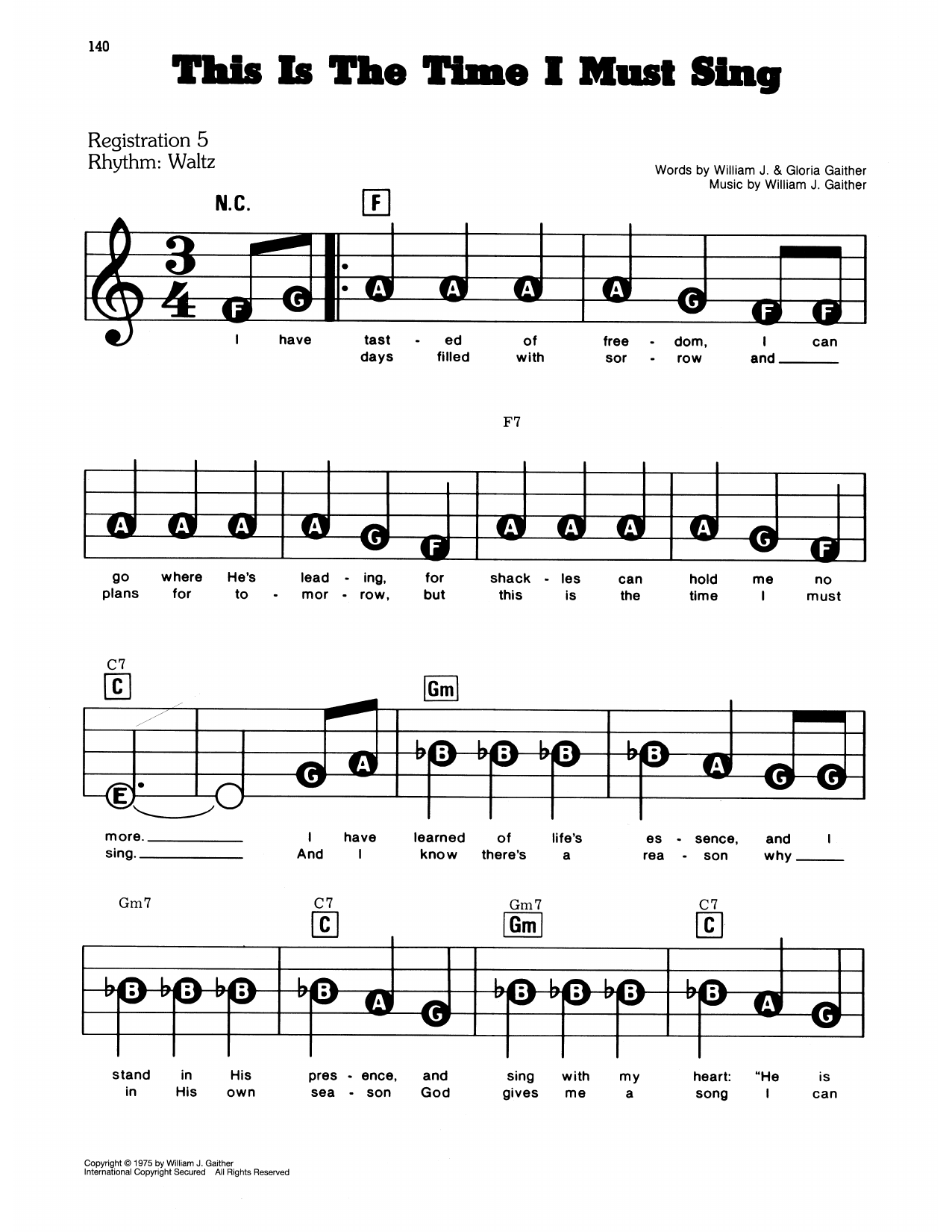 This Is The Time I Must Sing: E-Z Play Today