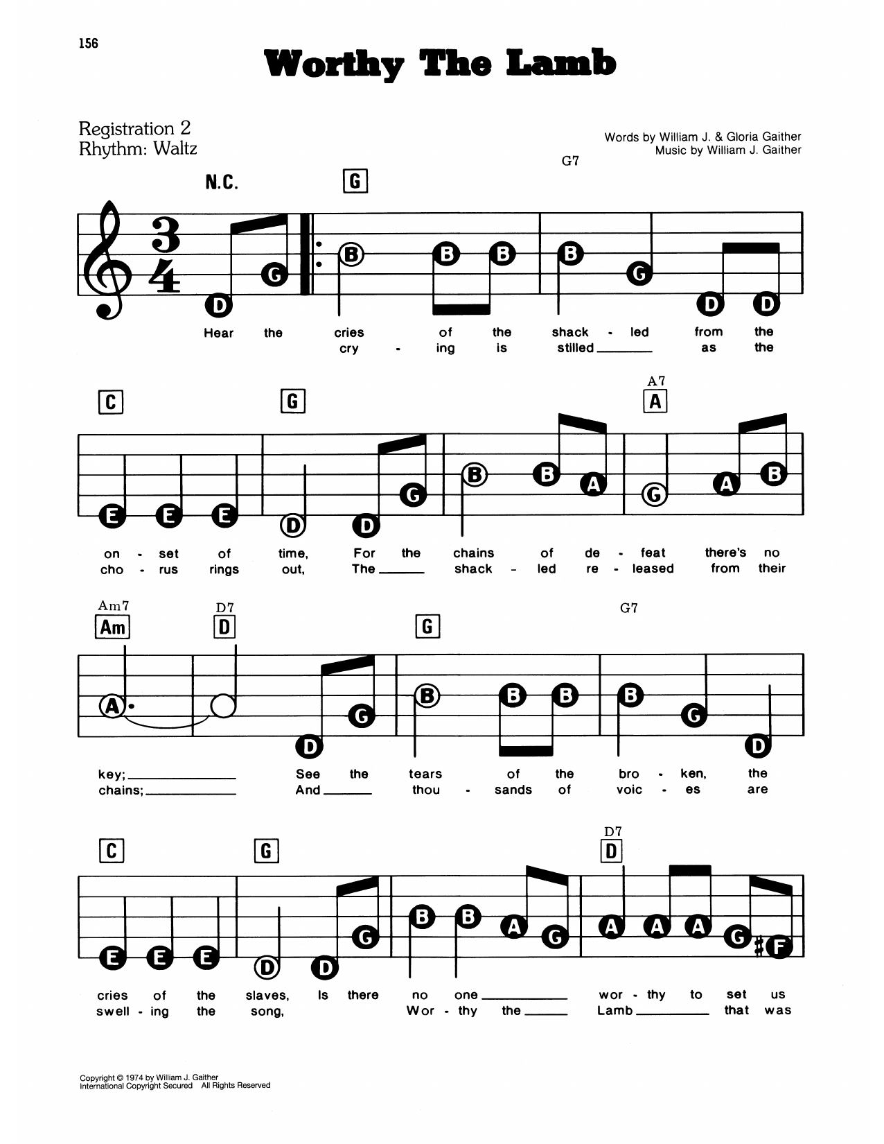 Worthy The Lamb: E-Z Play Today
