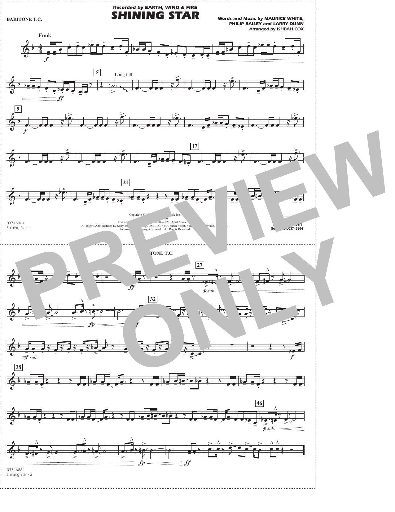 Shining Star (arr. Ishbah Cox) - Baritone T.C.