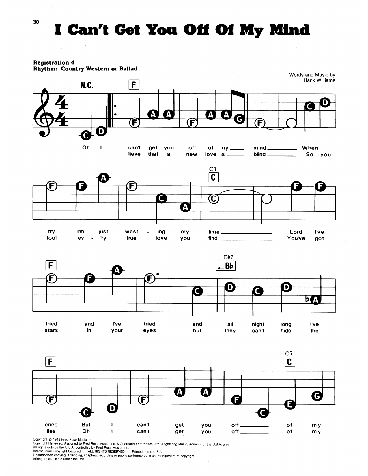 I Can't Get You Off Of My Mind: E-Z Play Today