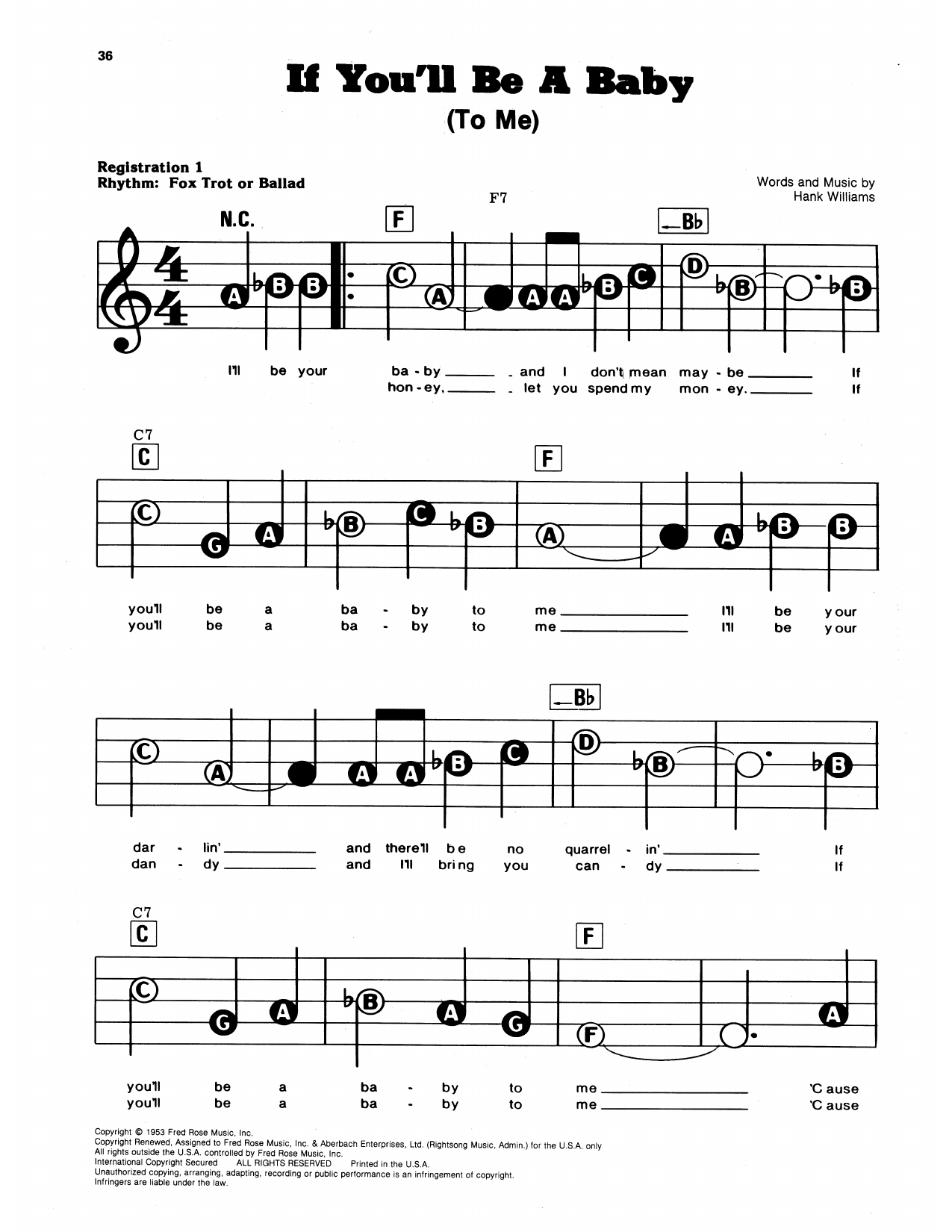If You'll Be A Baby (To Me): E-Z Play Today