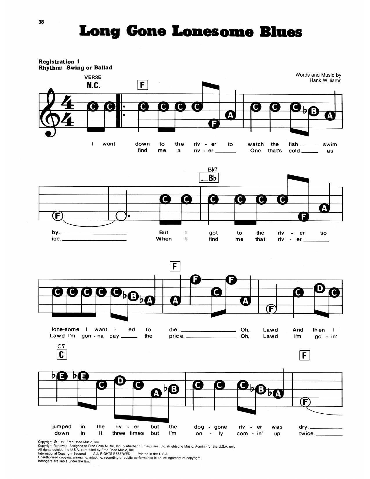 Long Gone Lonesome Blues: E-Z Play Today