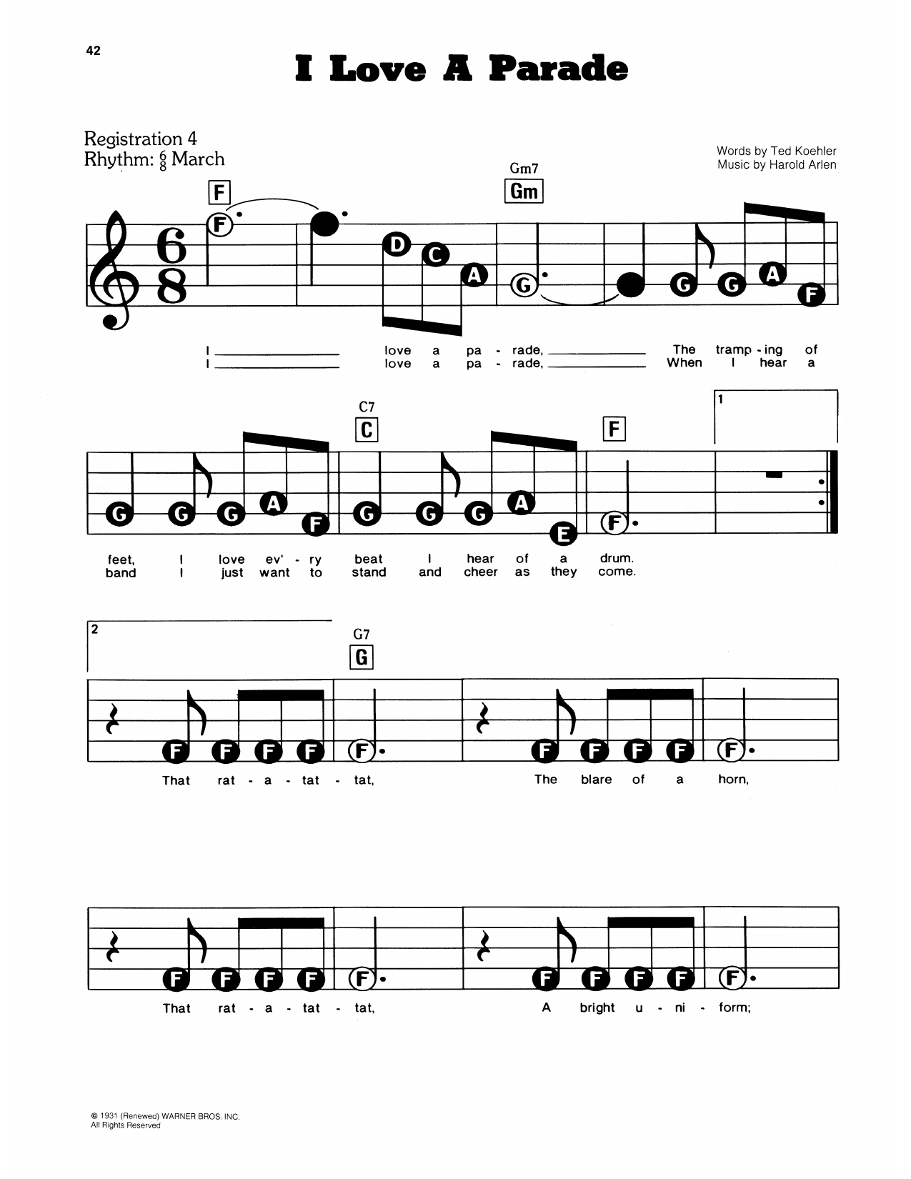I Love A Parade: E-Z Play Today