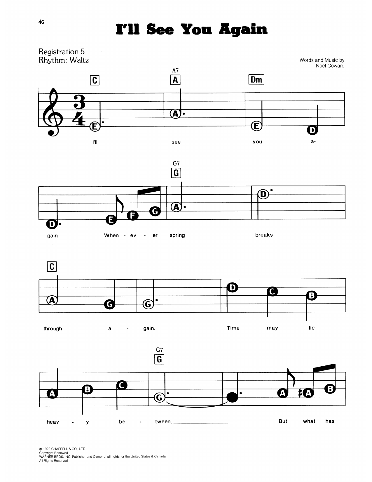 I'll See You Again: E-Z Play Today