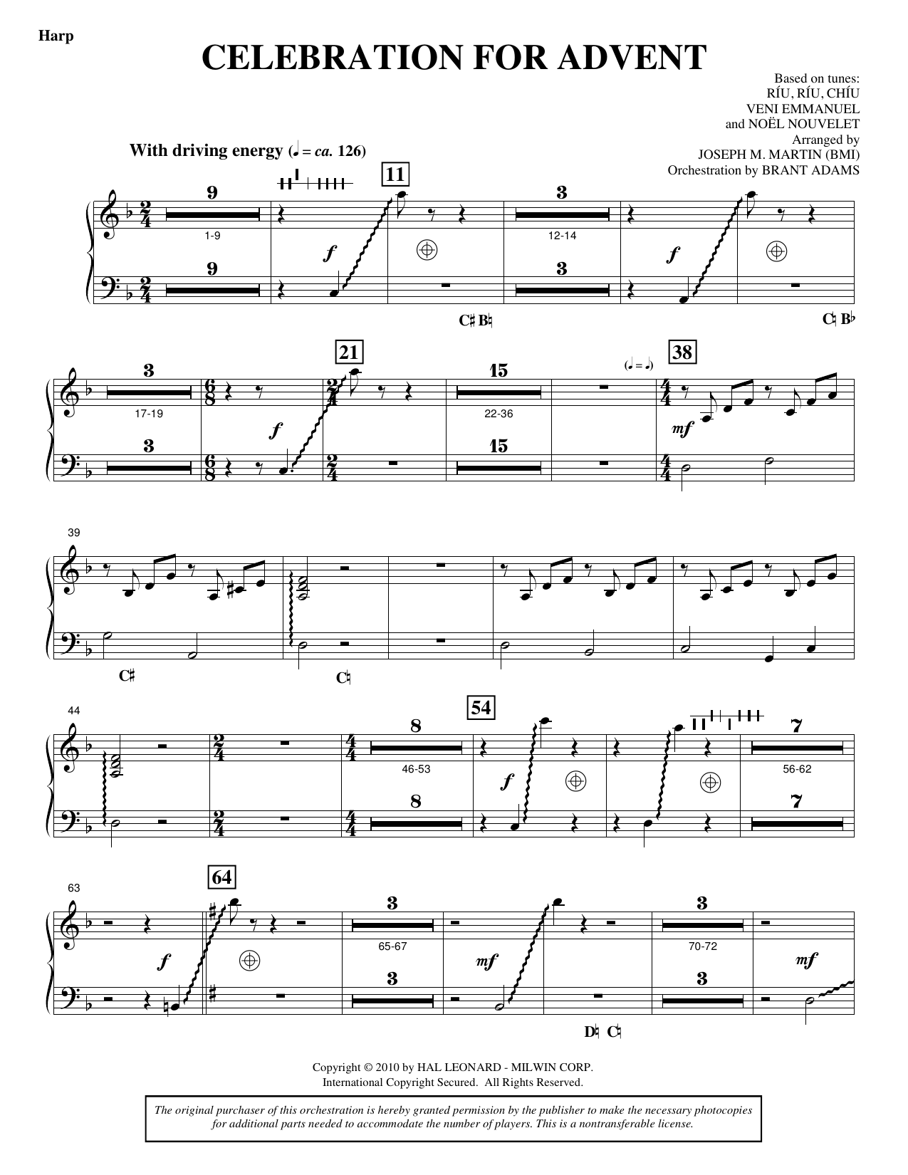 Celebration for Advent - Harp: Choral Instrumental Pak
