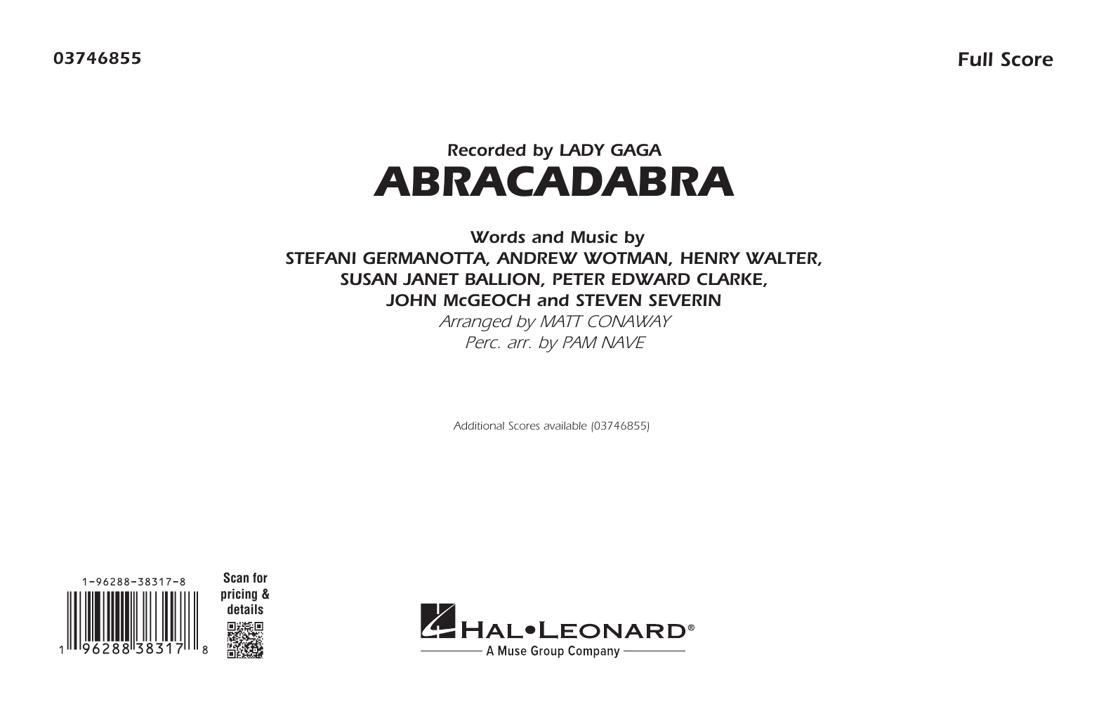 Abracadabra (arr. Conaway Nave): Marching Band Conductor Score & Parts