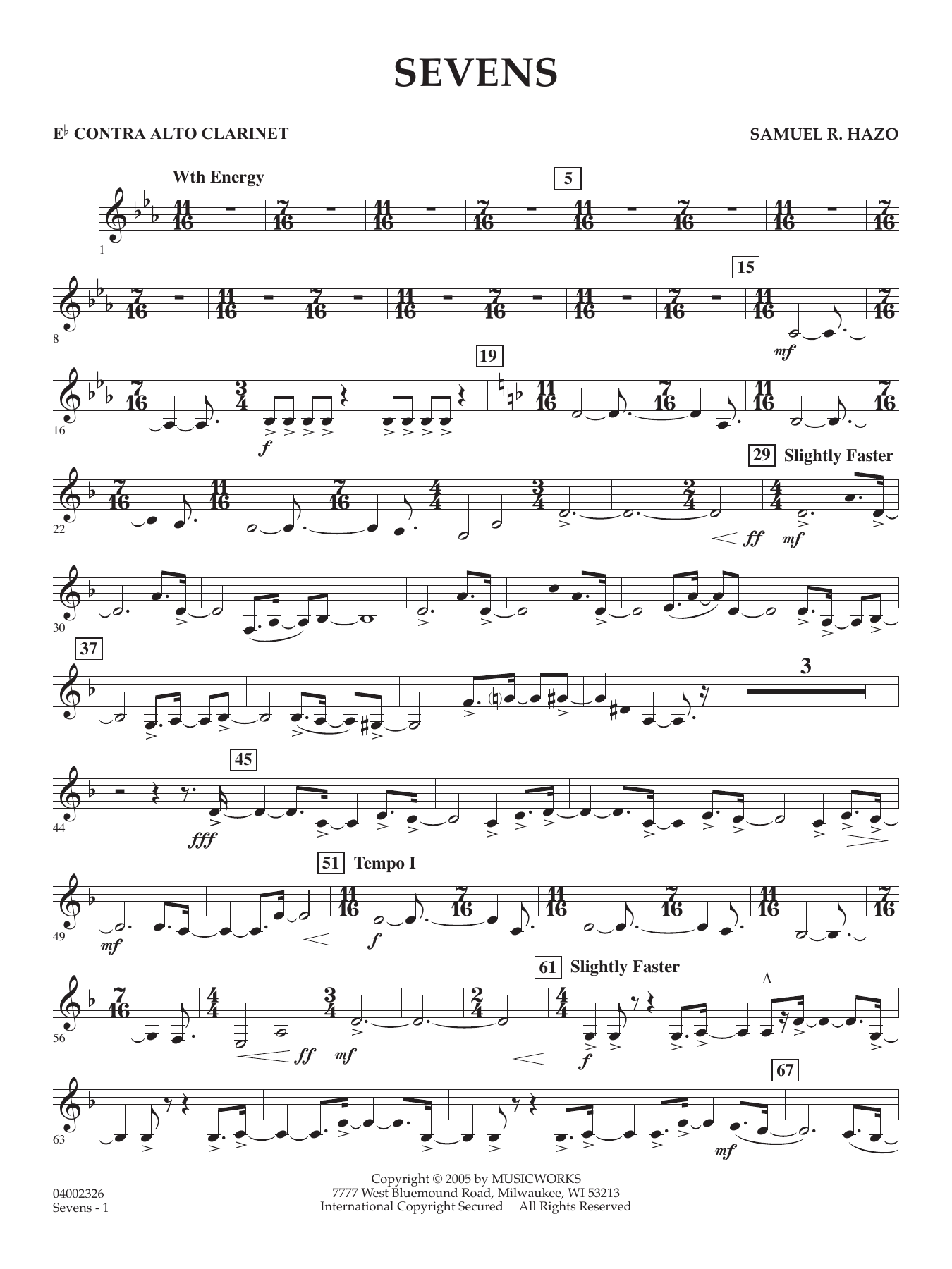 Sevens - Eb Contra Alto Clarinet