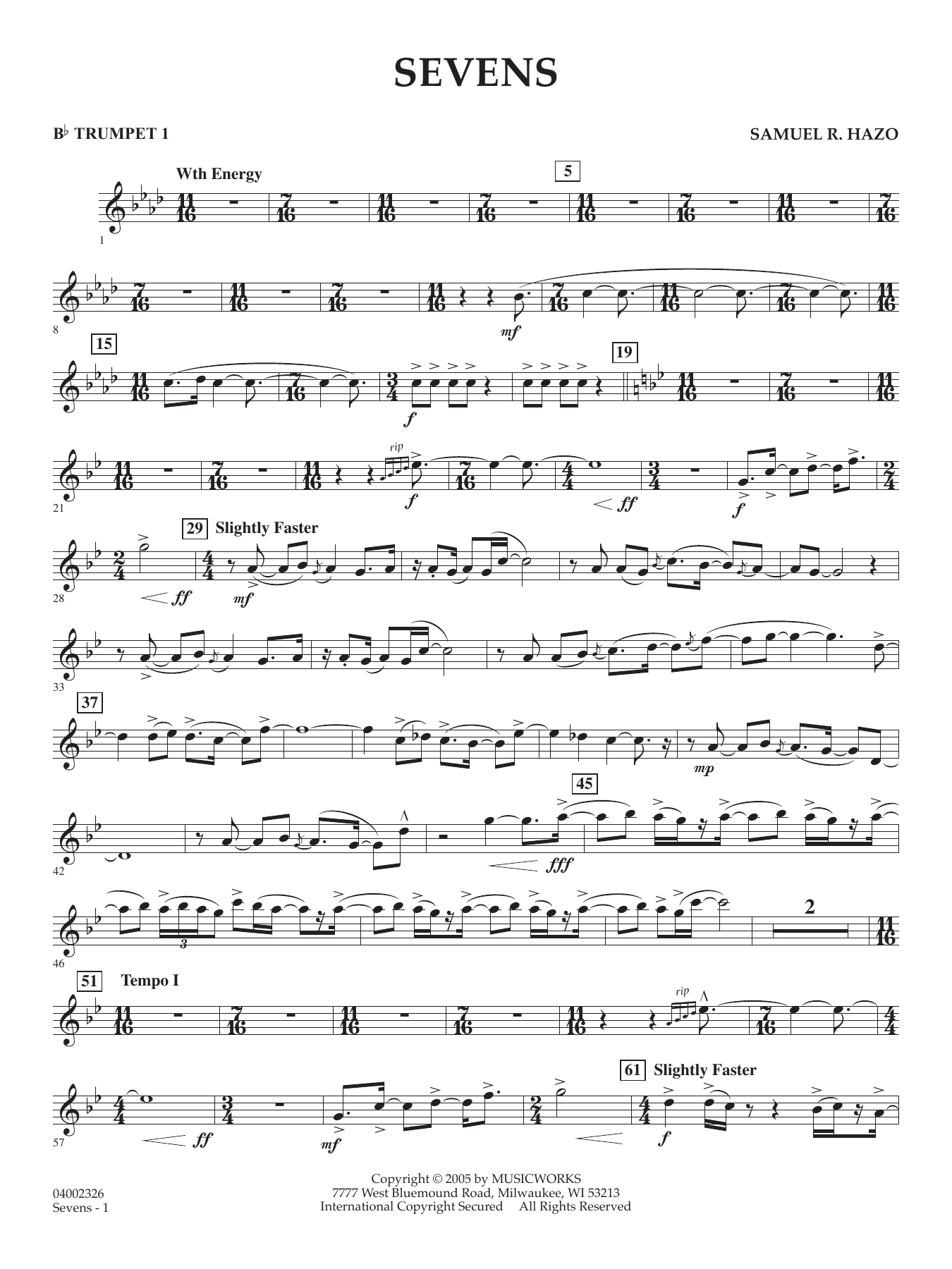 Sevens - Bb Trumpet 1