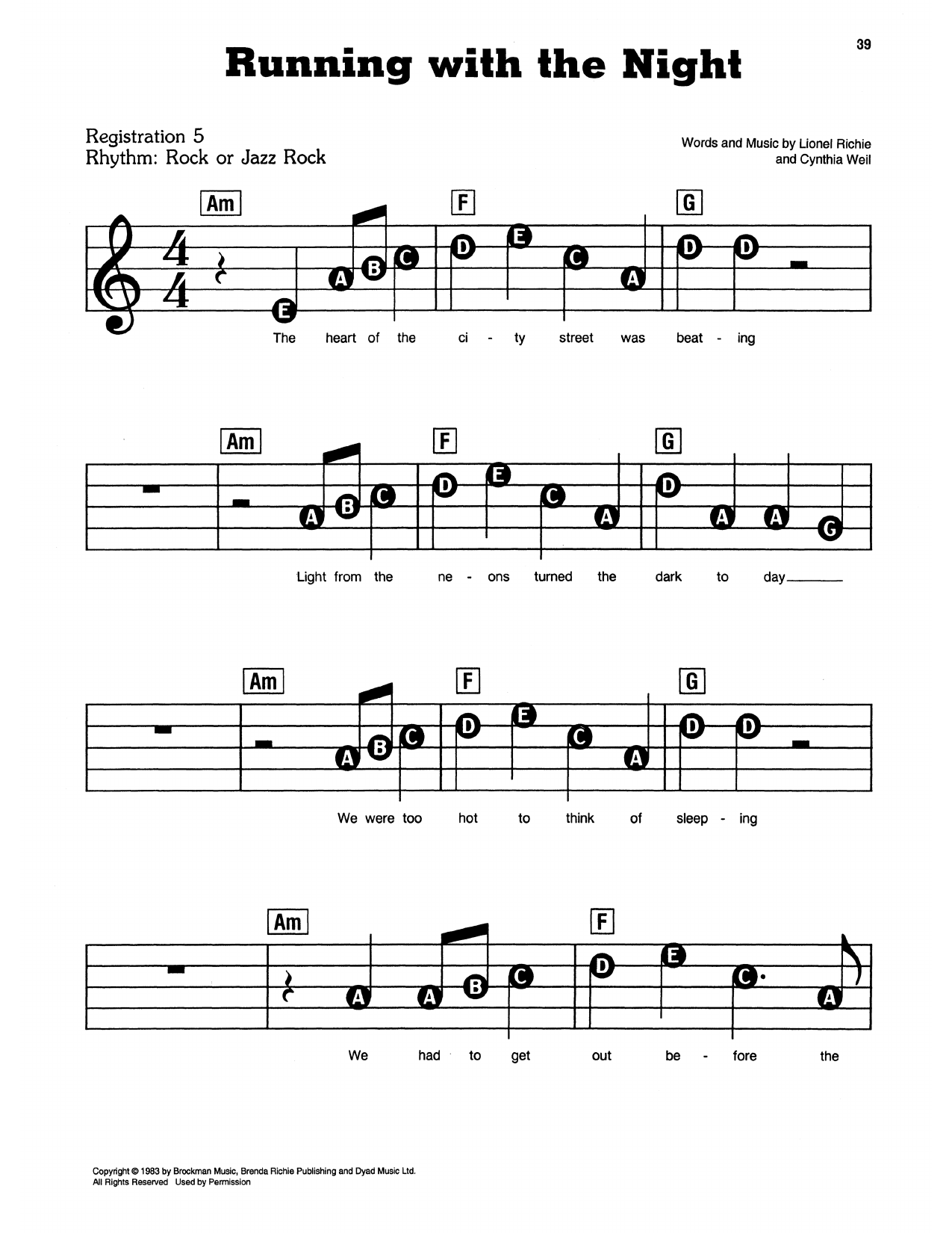 Running With The Night: E-Z Play Today