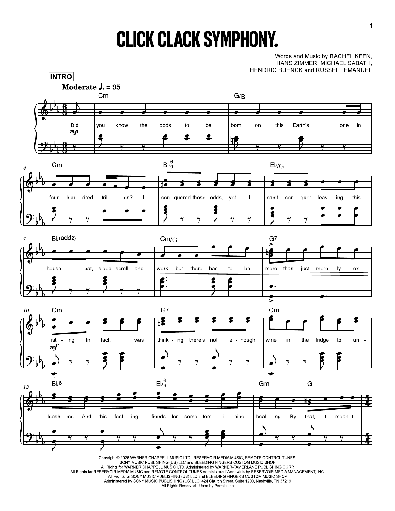 Click Clack Symphony. (feat. Hans Zimmer)