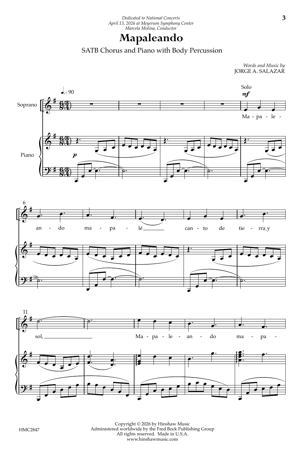 Mapaleondo: SATB Choral Octavo