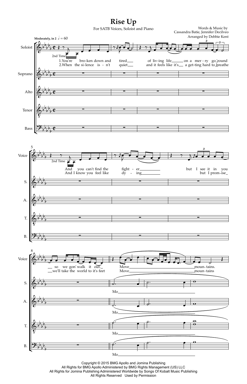 Rise Up (arr. Debbie Kent): Choral Instrumental Pak