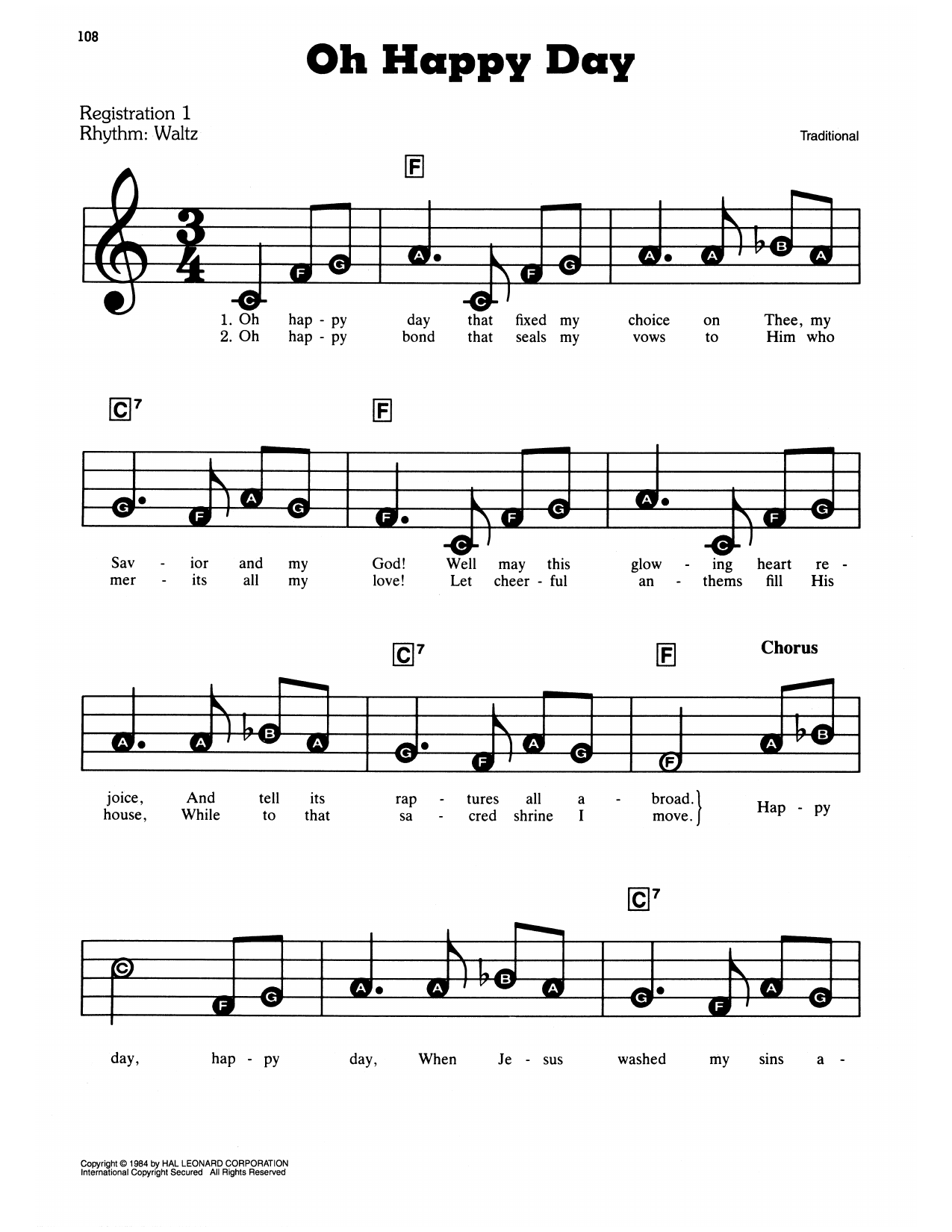 O Happy Day: E-Z Play Today