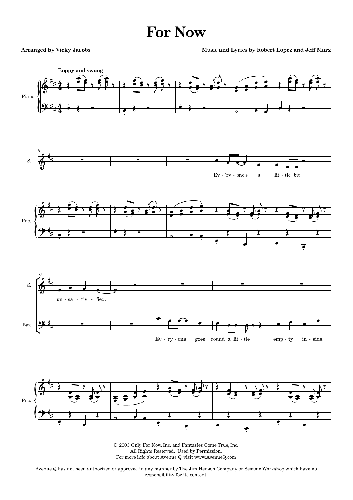 For Now (arr. Vicky Jacobs) - Full Score: Choral Instrumental Pak