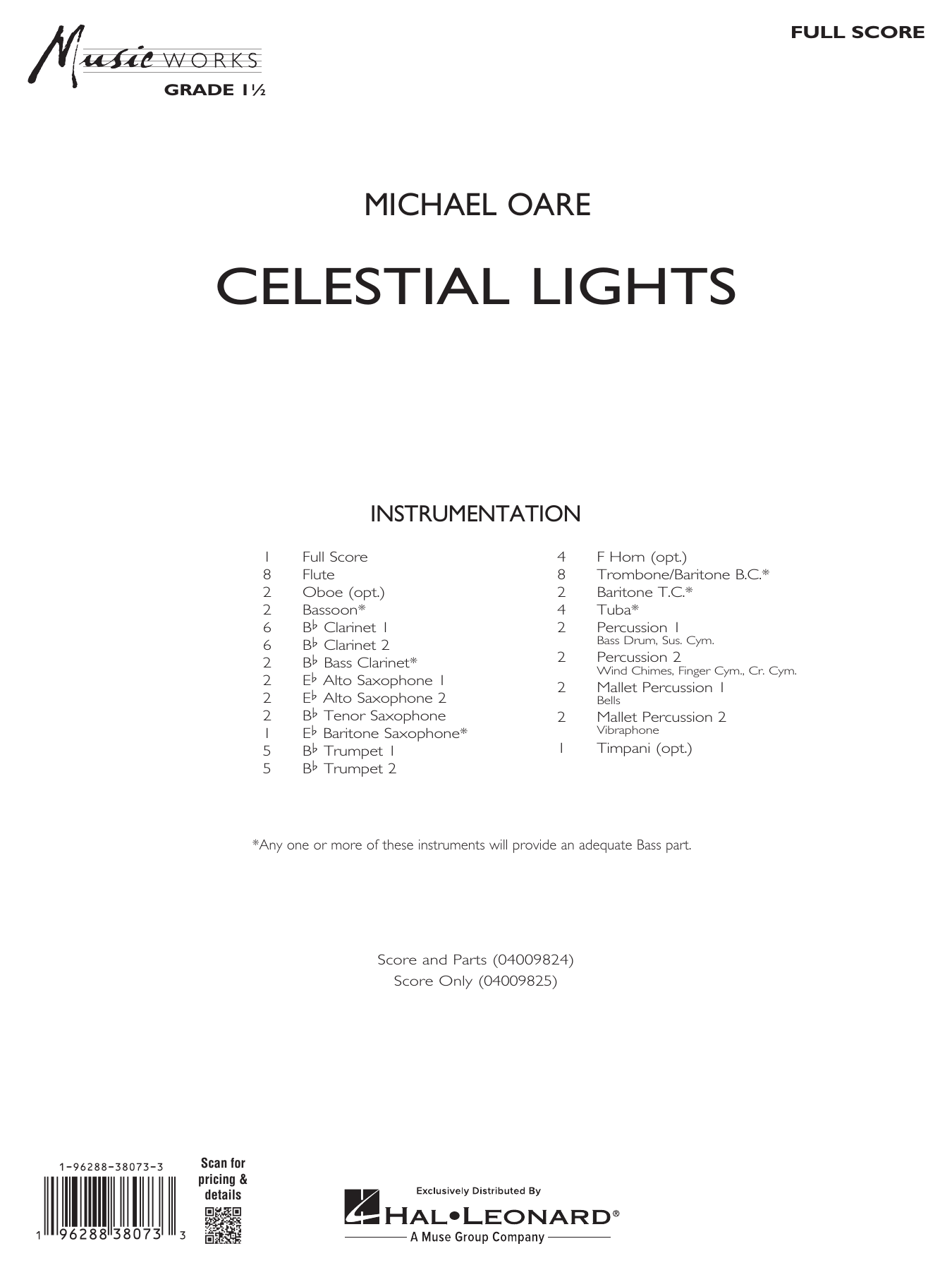 Celestial Lights: Concert Band Conductor Score & Parts
