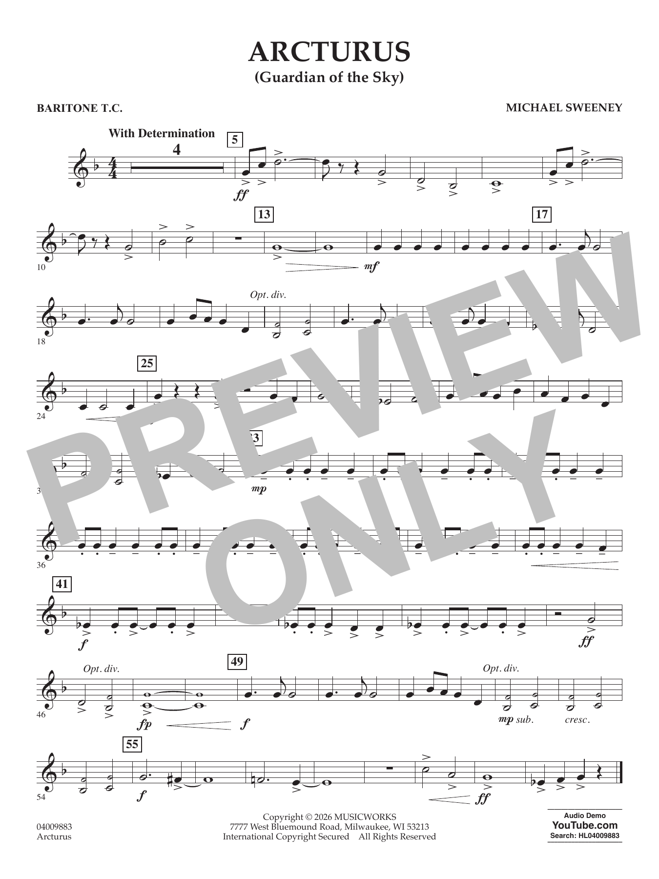 Arcturus (Guardian Of The Sky) - Baritone T.C.