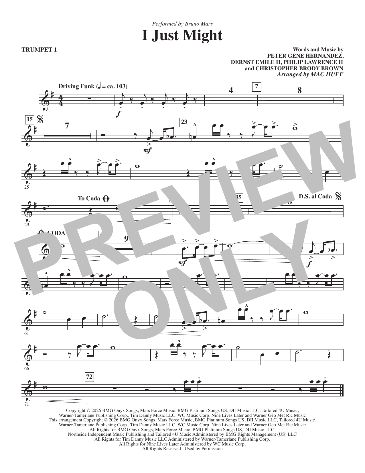 I Just Might (arr. Mac Huff): Choral Instrumental Pak