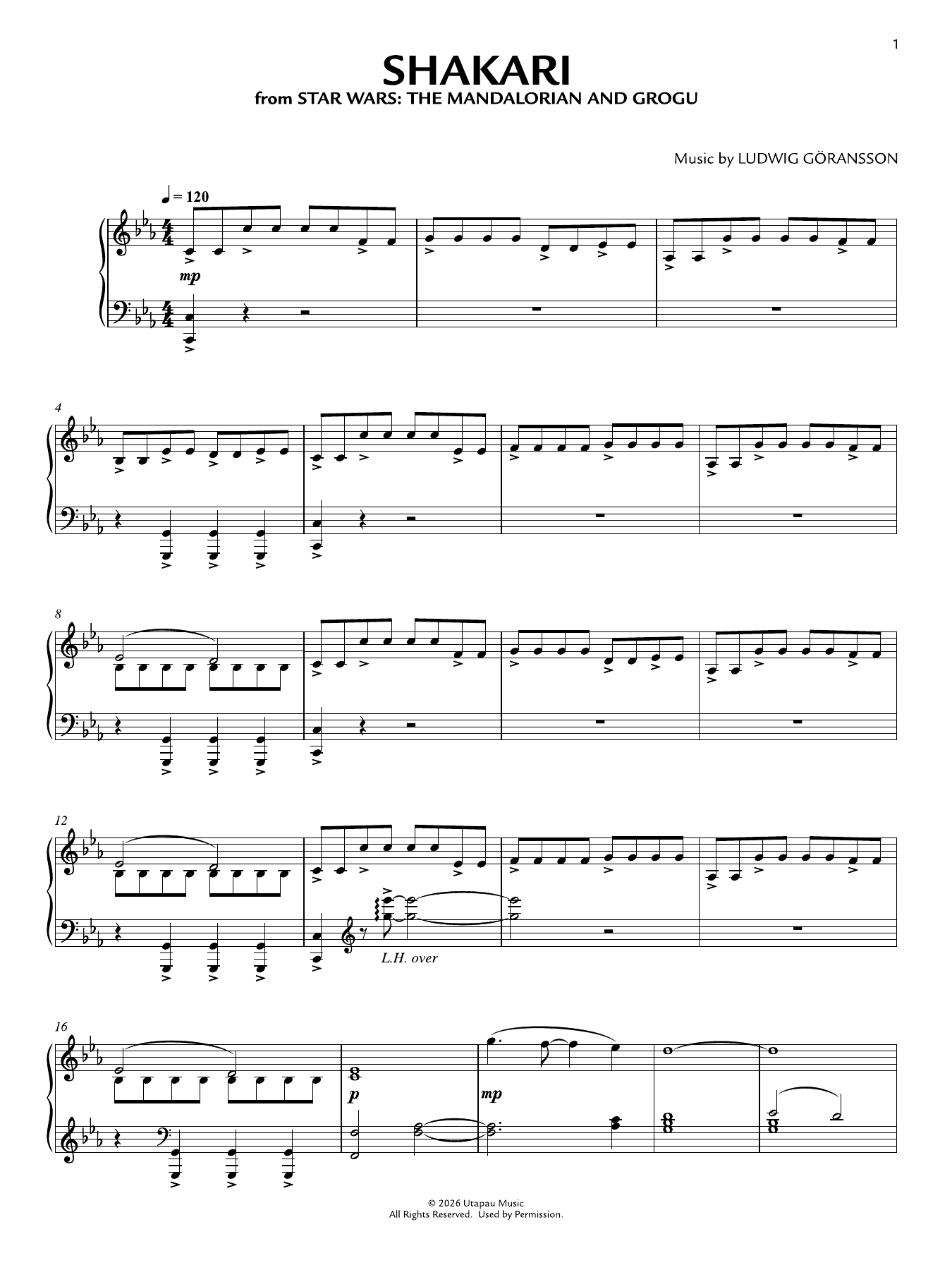 Shakari (from Star Wars: The Mandalorian and Grogu): Piano Solo