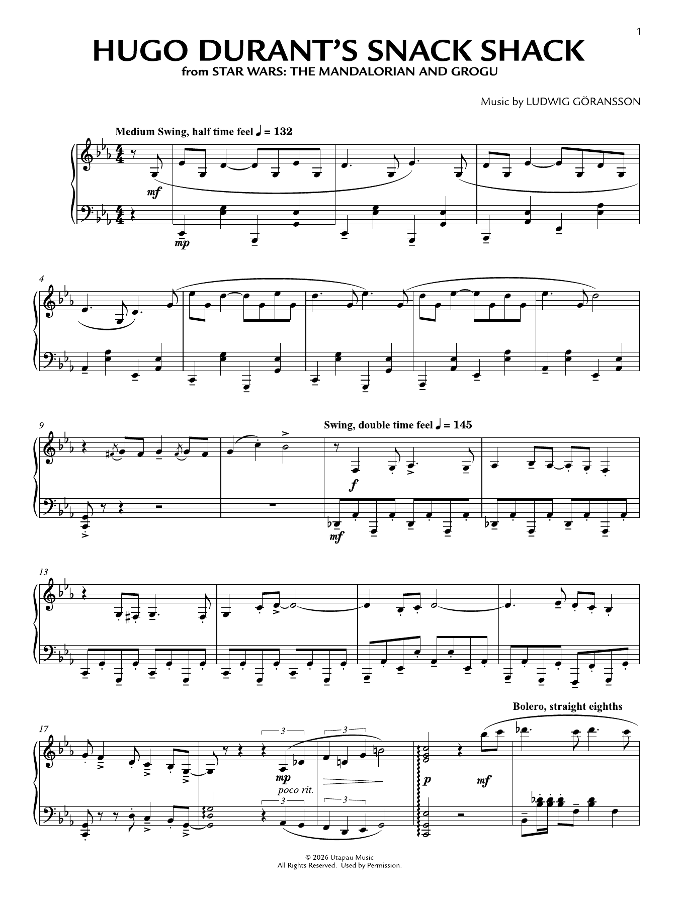 Hugo Durant's Snack Shack: Piano Solo