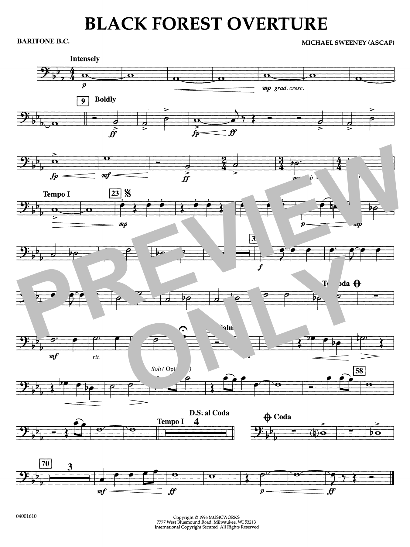 Black Forest Overture - Baritone B.C.