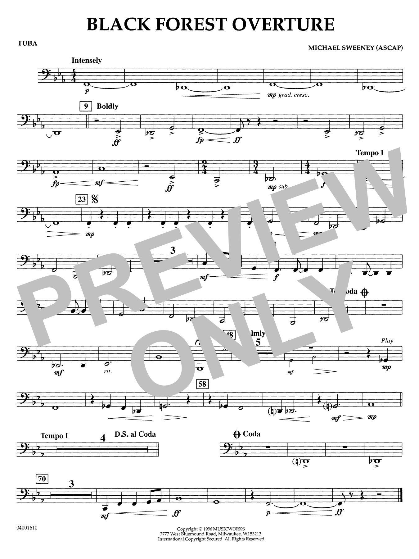 Black Forest Overture - Tuba