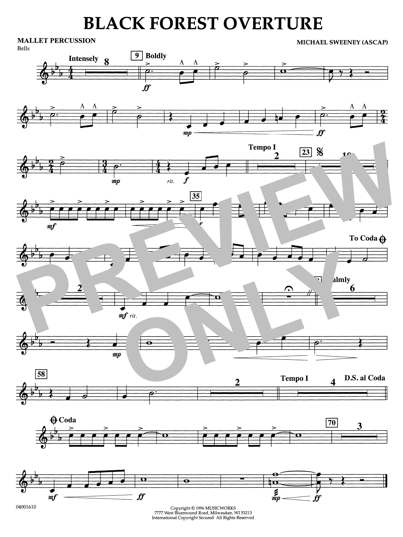 Black Forest Overture - Mallet Percussion