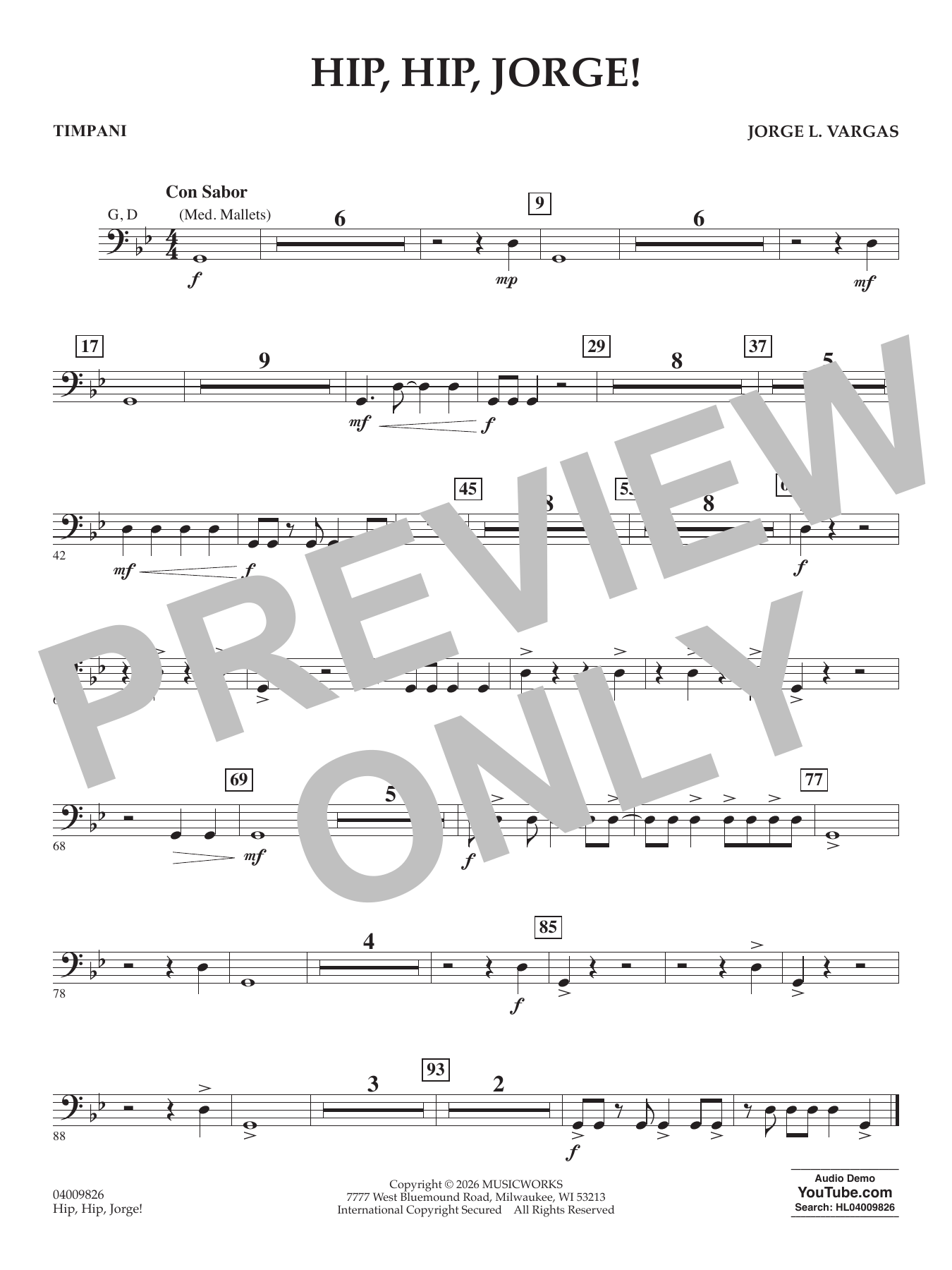 Hip, Hip, Jorge! - Timpani