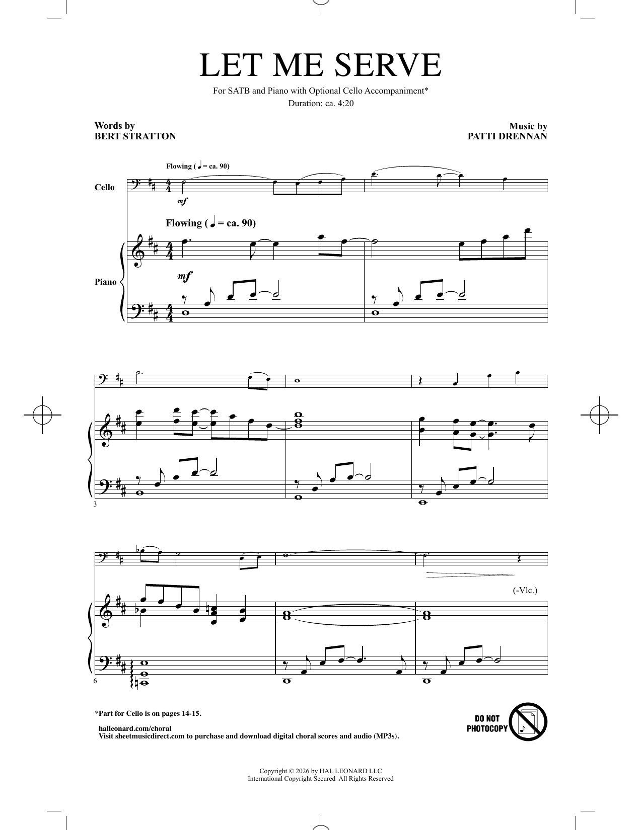 Let Me Serve: SATB Choral Octavo
