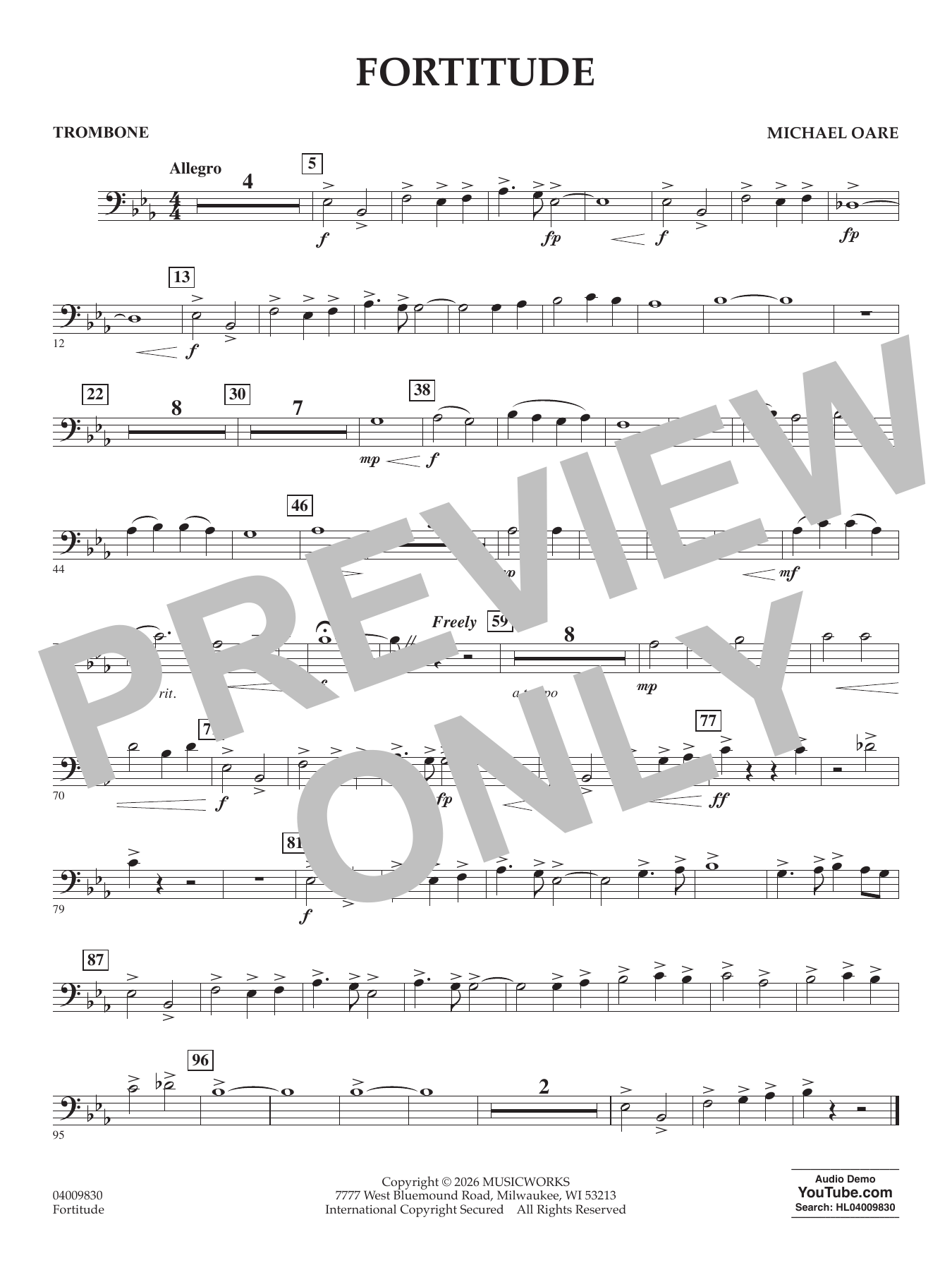 Fortitude - Trombone