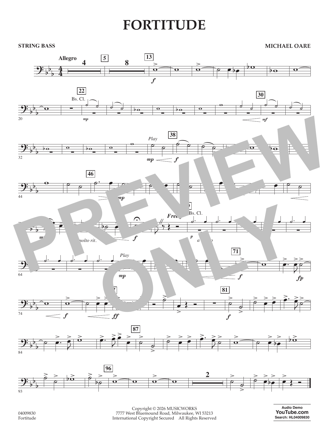 Fortitude - String Bass