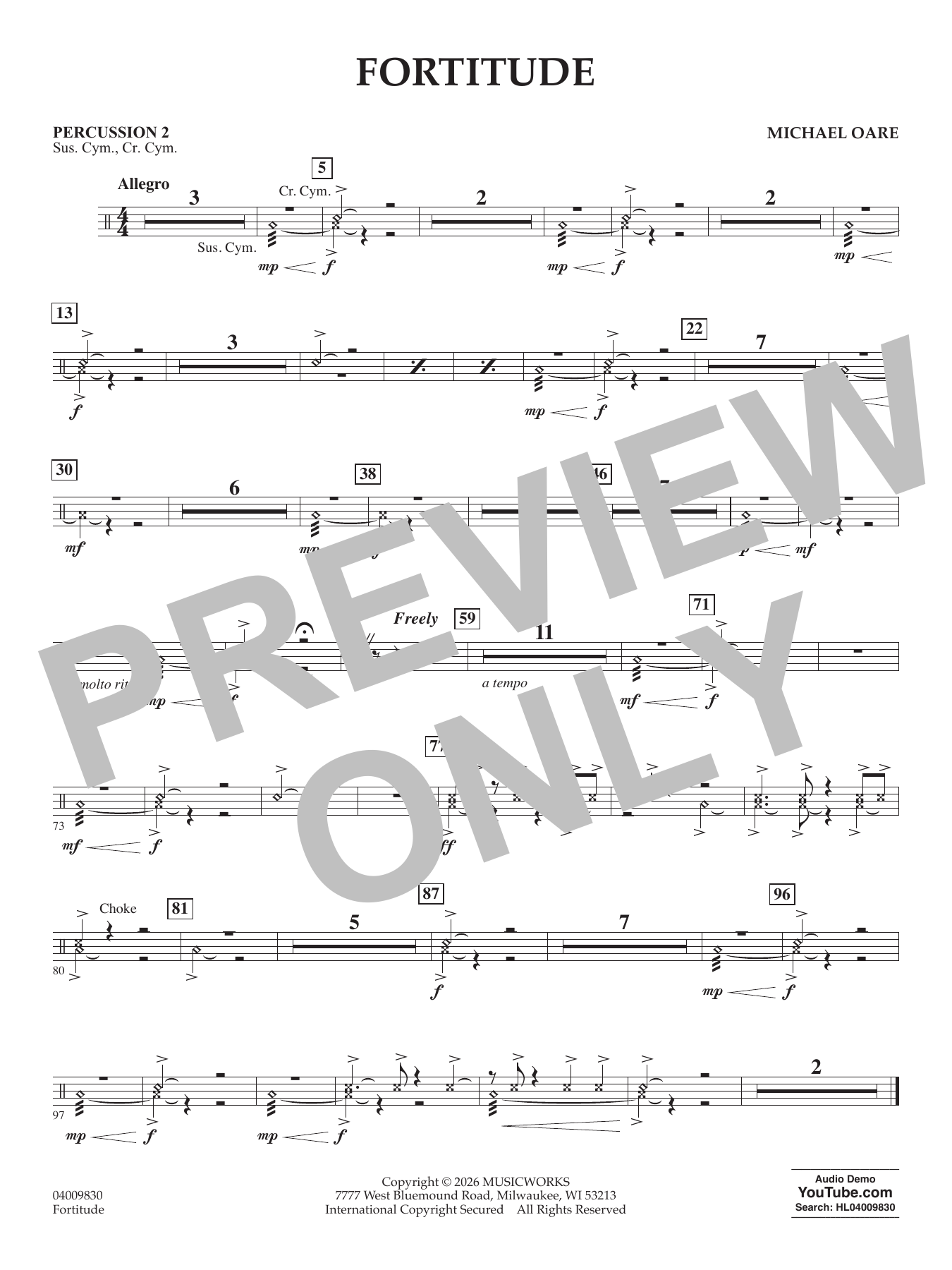 Fortitude - Percussion 2