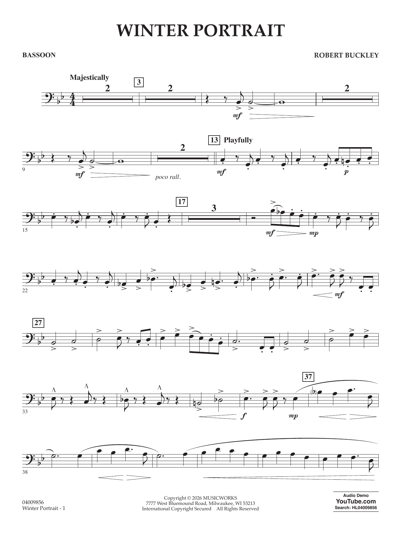 Winter Portrait - Bassoon